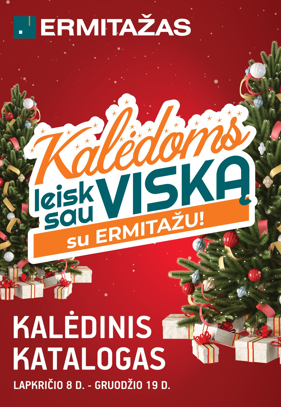 ERMITAZAS Kalėdinis katalogas "Kalėdoms leisk sau viską" 2023.11.08 iki 2023.12.19