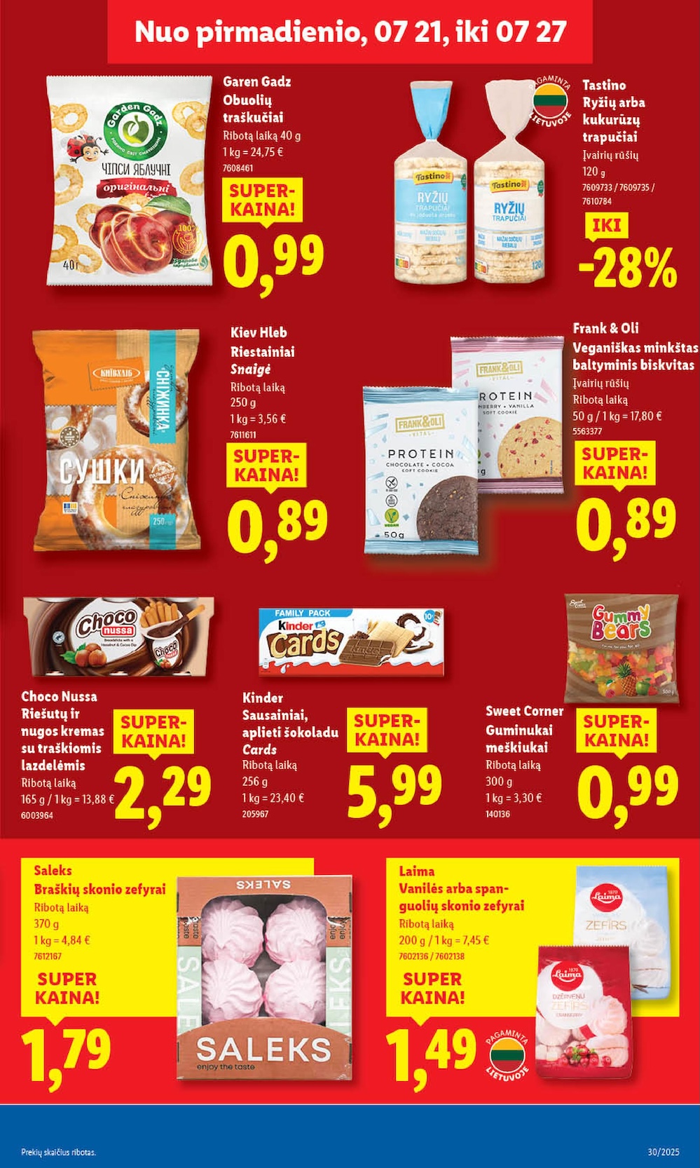 Naujausias LIDL kaininis katalogas 2025.07.21 - 2025.07.27