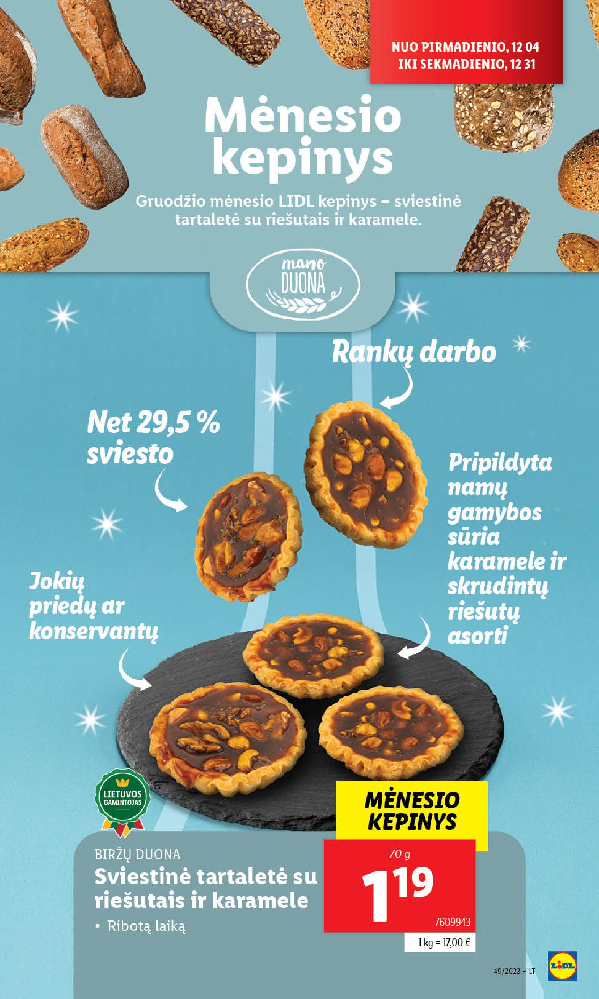 Naujausias LIDL kaininis katalogas 2023.12.04 - 2023.12.10