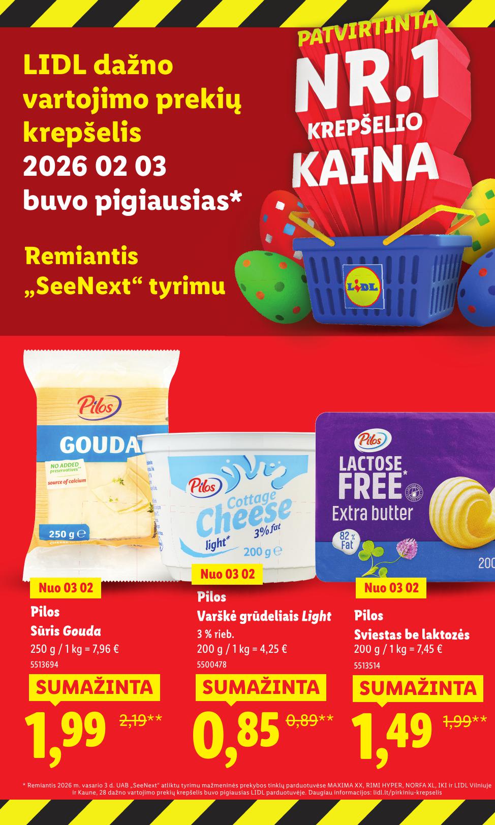 LIDL katalogas "Didysis kainų mažinimas"