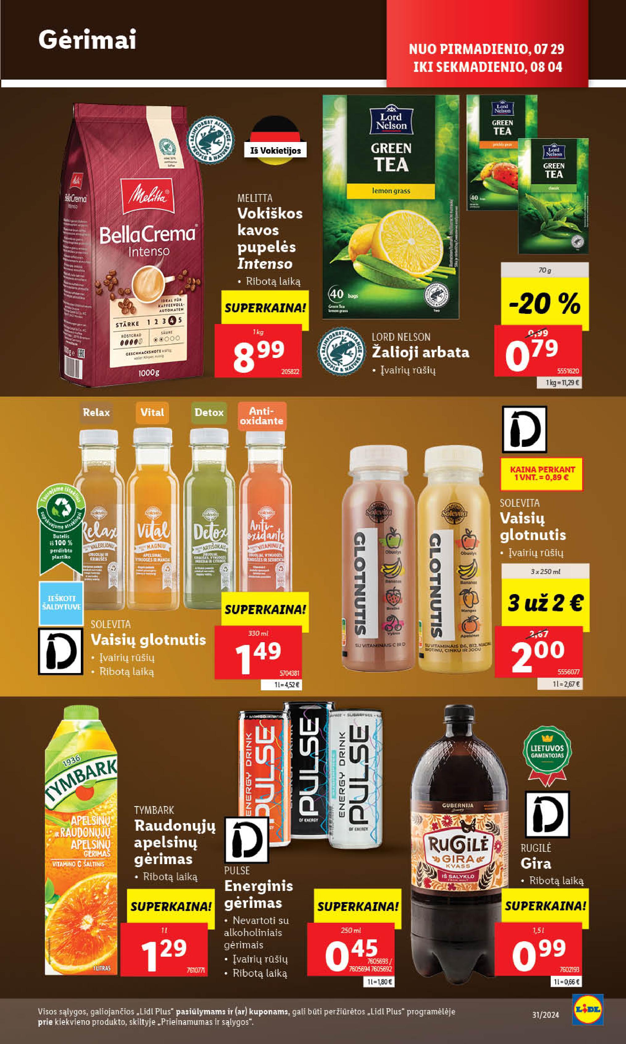 Naujausias LIDL kaininis katalogas 2024.07.29 - 2024.08.04