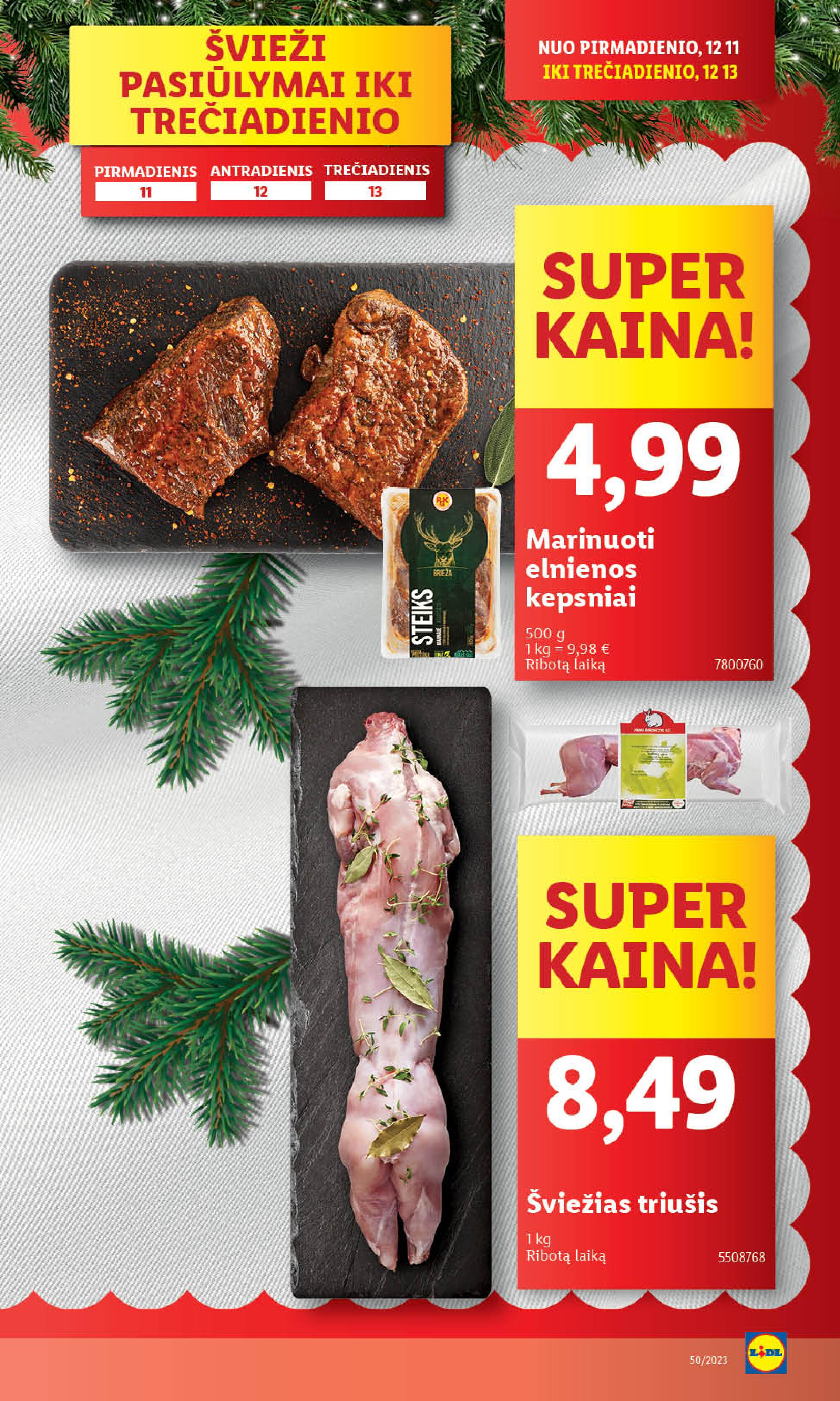 Naujausias LIDL kaininis katalogas 2023.12.11 - 2023.12.17