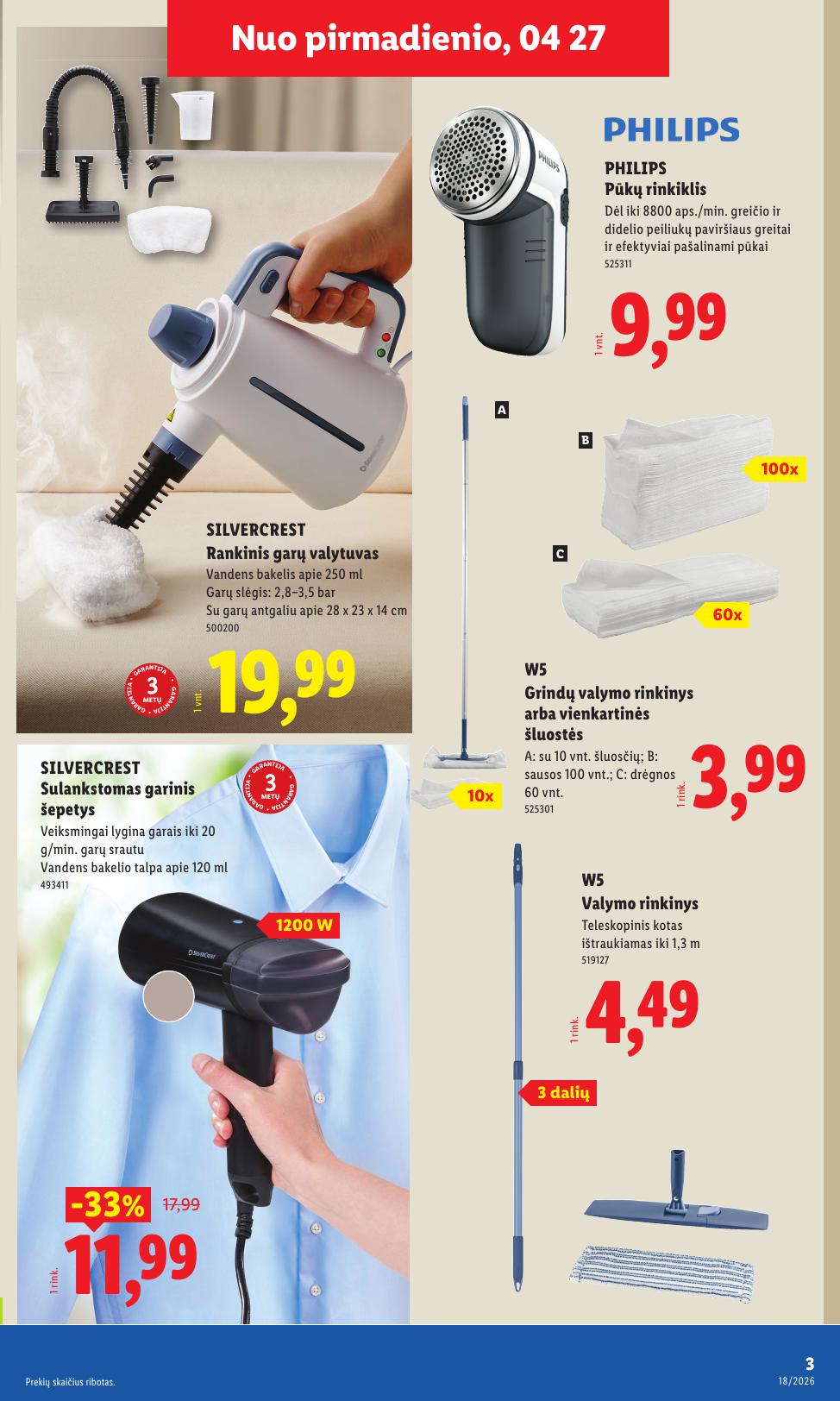 LIDL ne maisto prekių leidinys 2026.04.27 - 2026.05.03