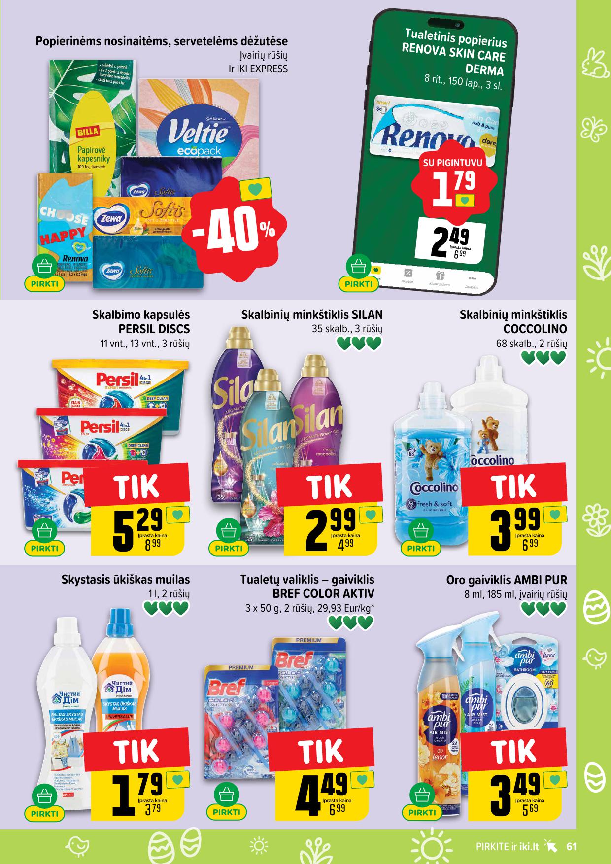 Naujausias IKI kaininis katalogas 2026.03.16 - 2026.03.22