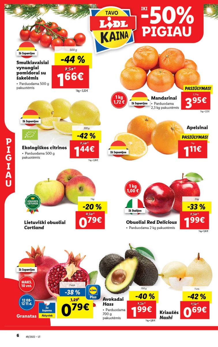 Naujausias LIDL kaininis katalogas 2022.12.05 - 2022.12.11