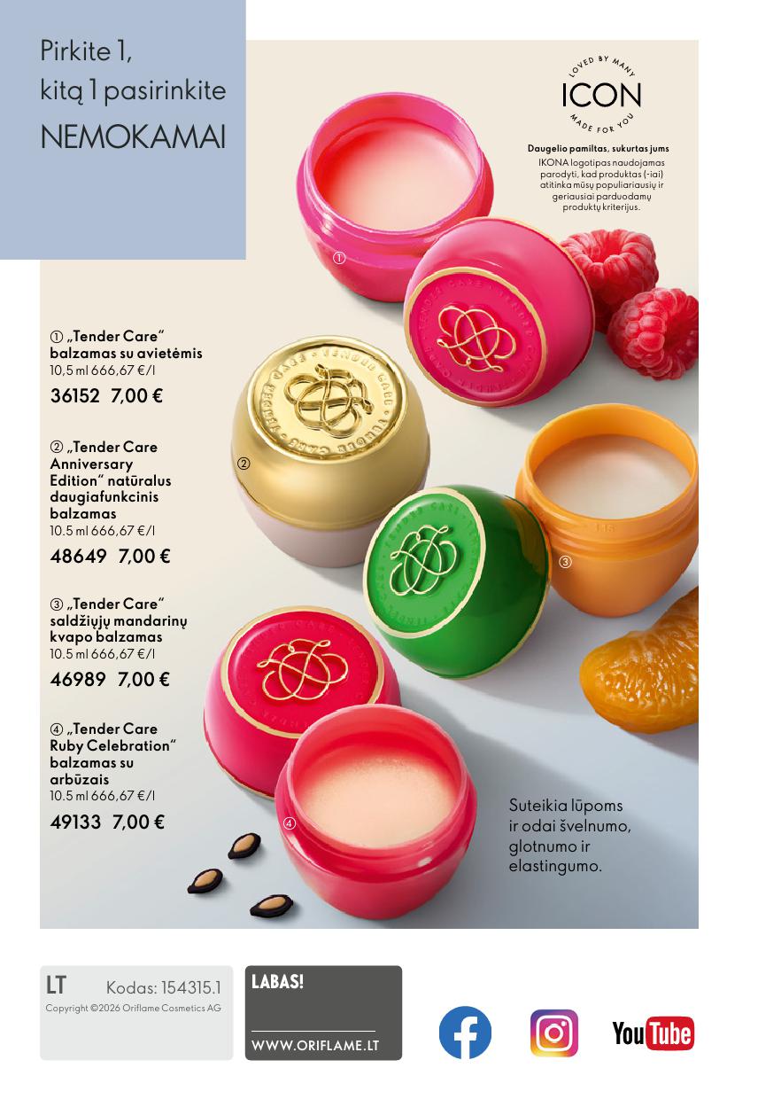Naujas ORIFLAME katalogas galioja 2026.06.03 - 2026.06.23
