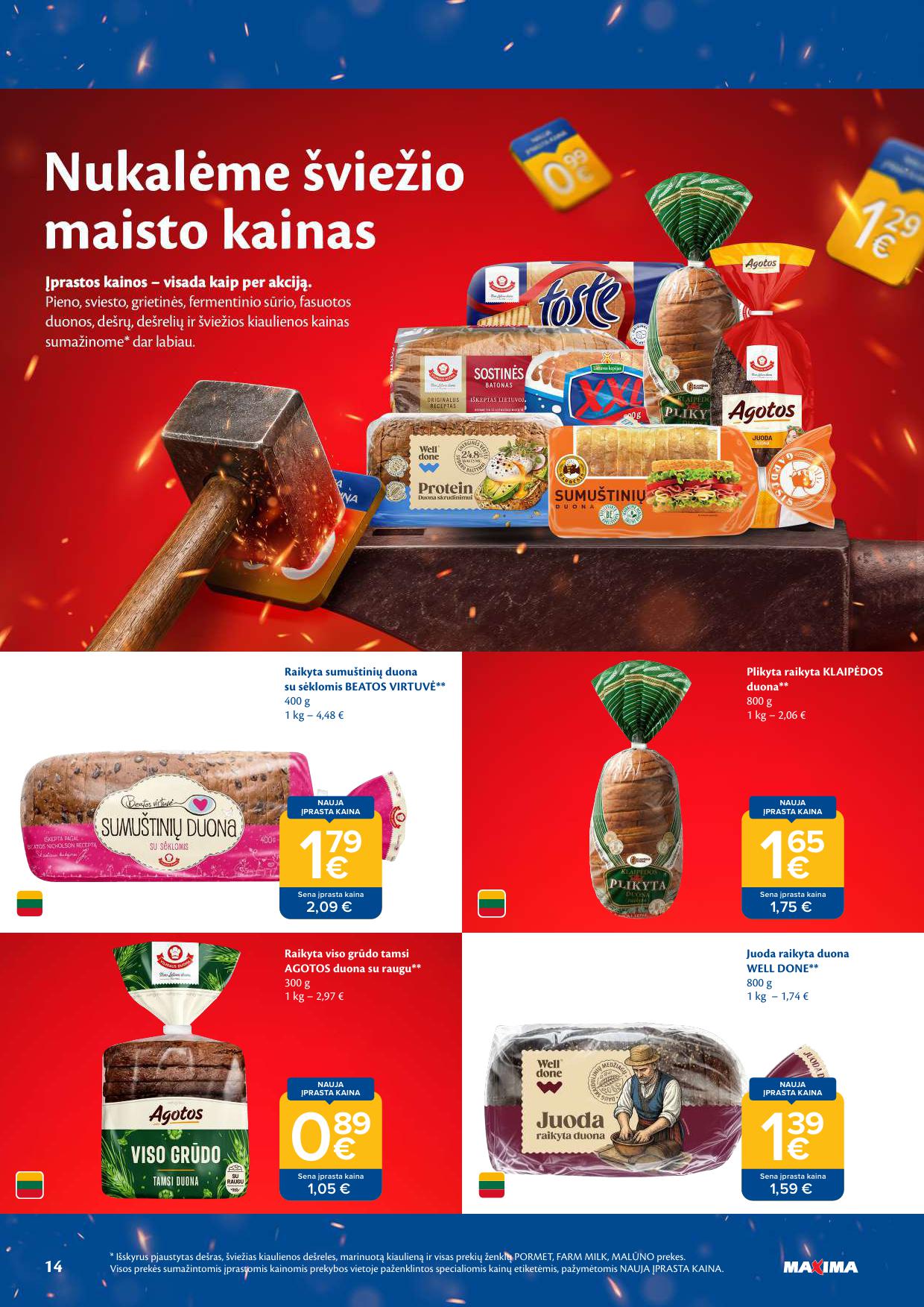 Naujausias MAXIMA kaininis katalogas 2026.08.25 - 2026.08.31