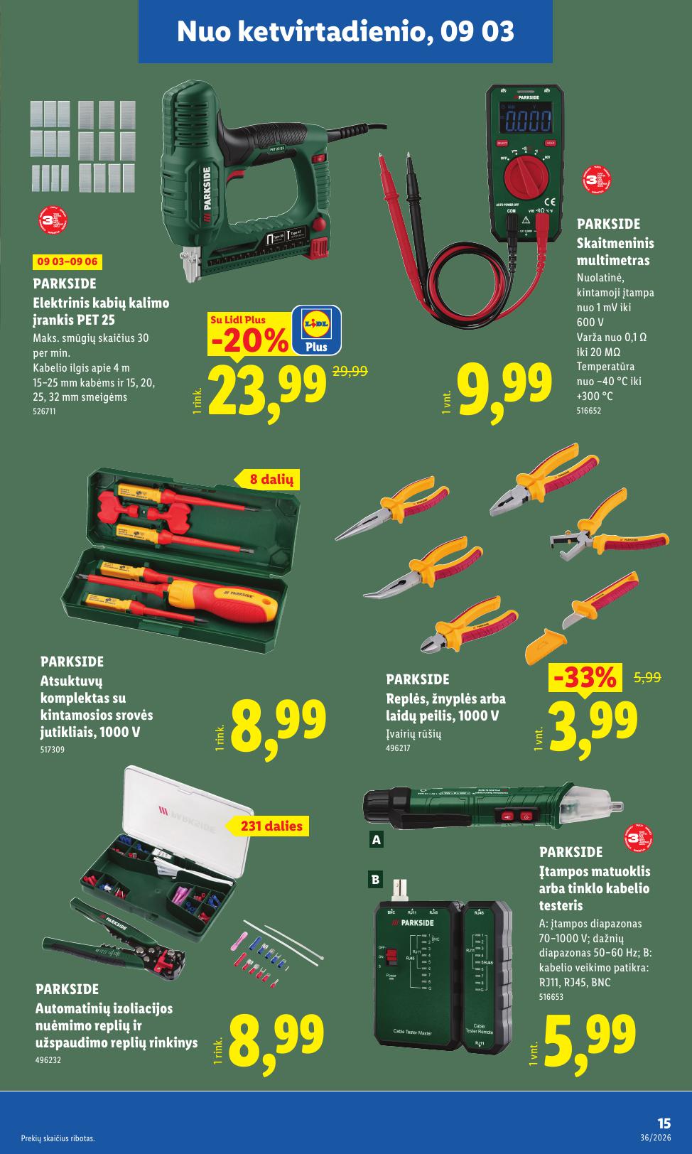 LIDL ne maisto prekių leidinys 2026.08.31 - 2026.09.06