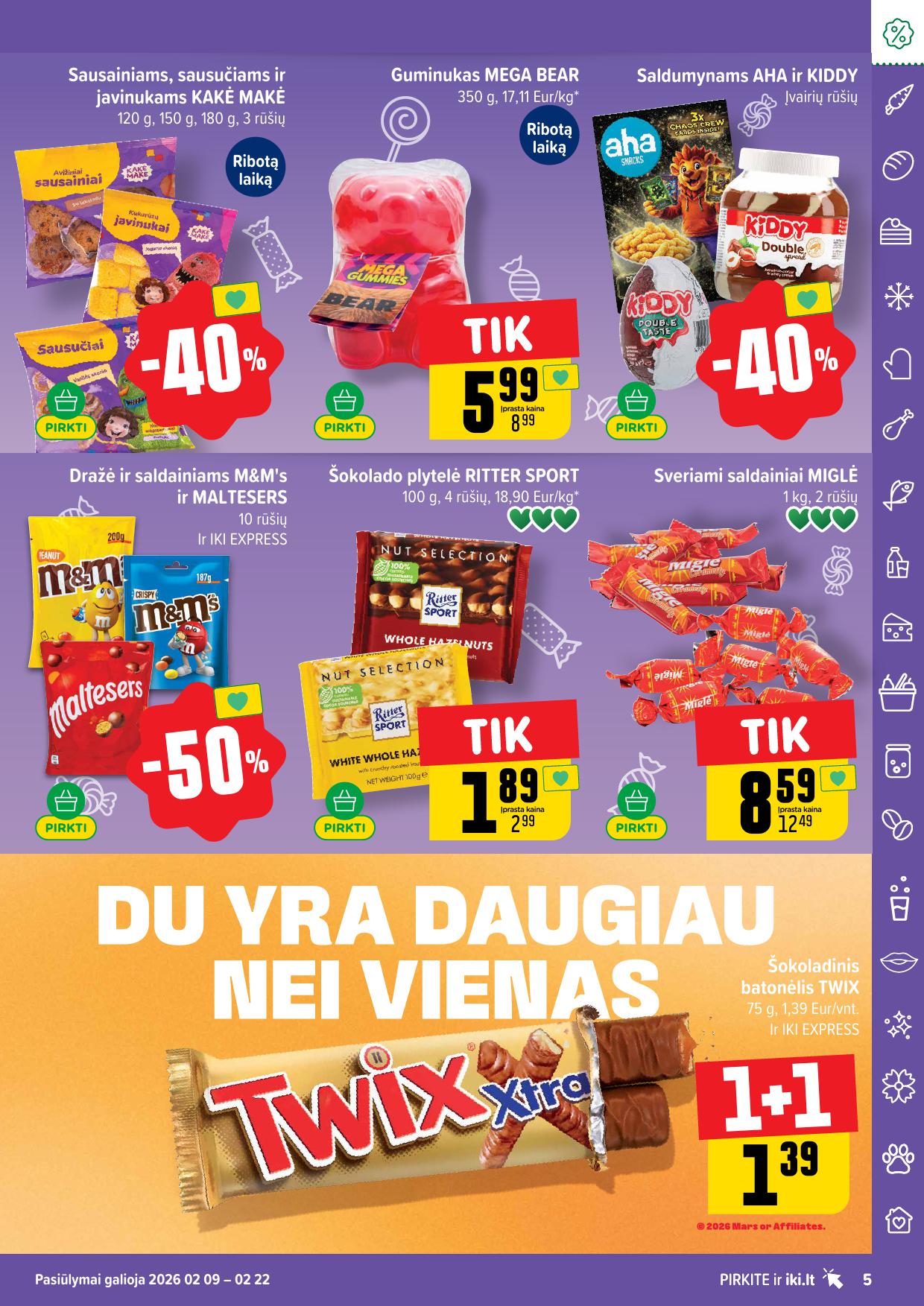 Naujausias IKI kaininis katalogas 2026.02.09 - 2026.02.15