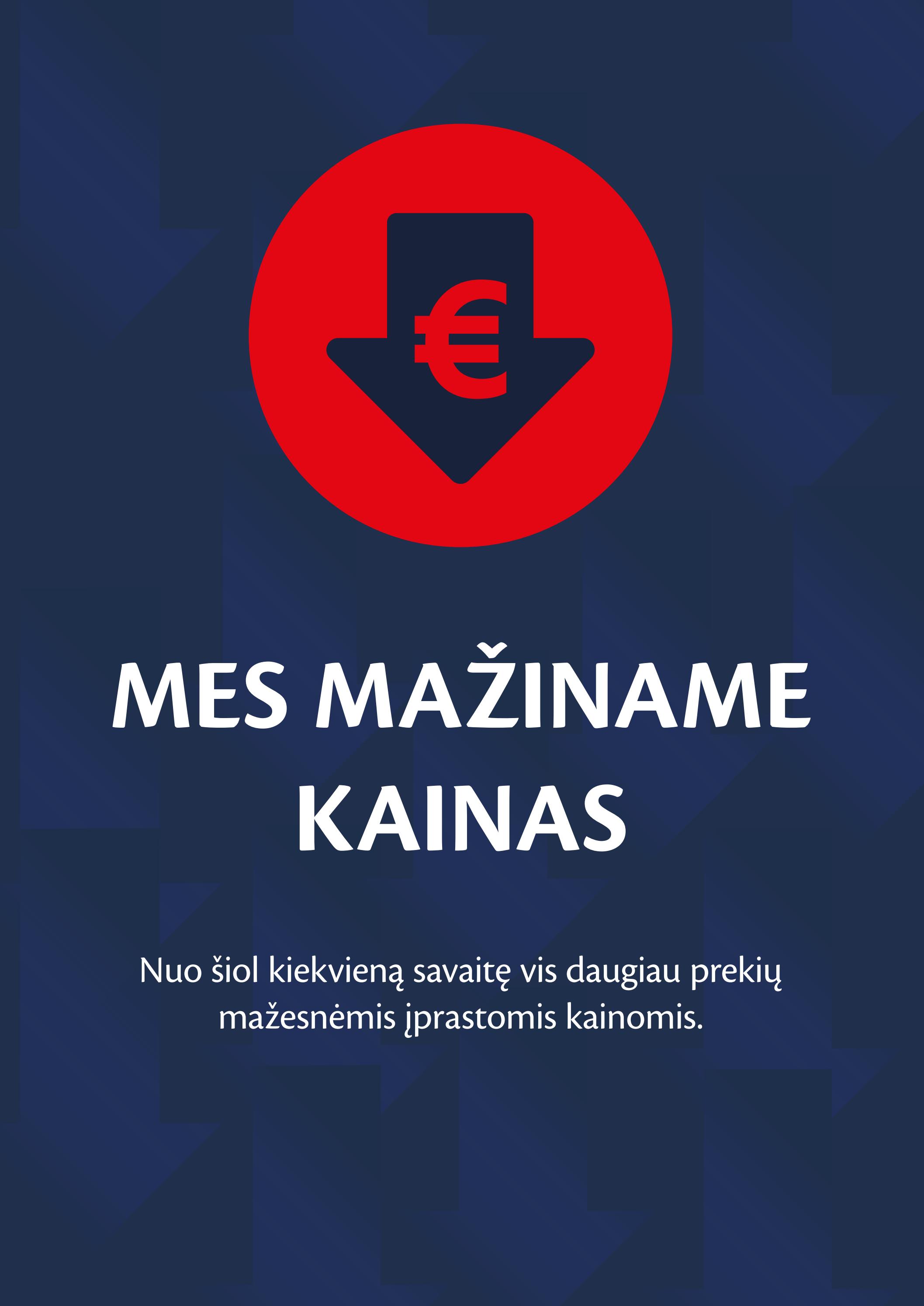 MAXIMA leidinys "Mažiname kainas" galioja nuo 2023.01.31