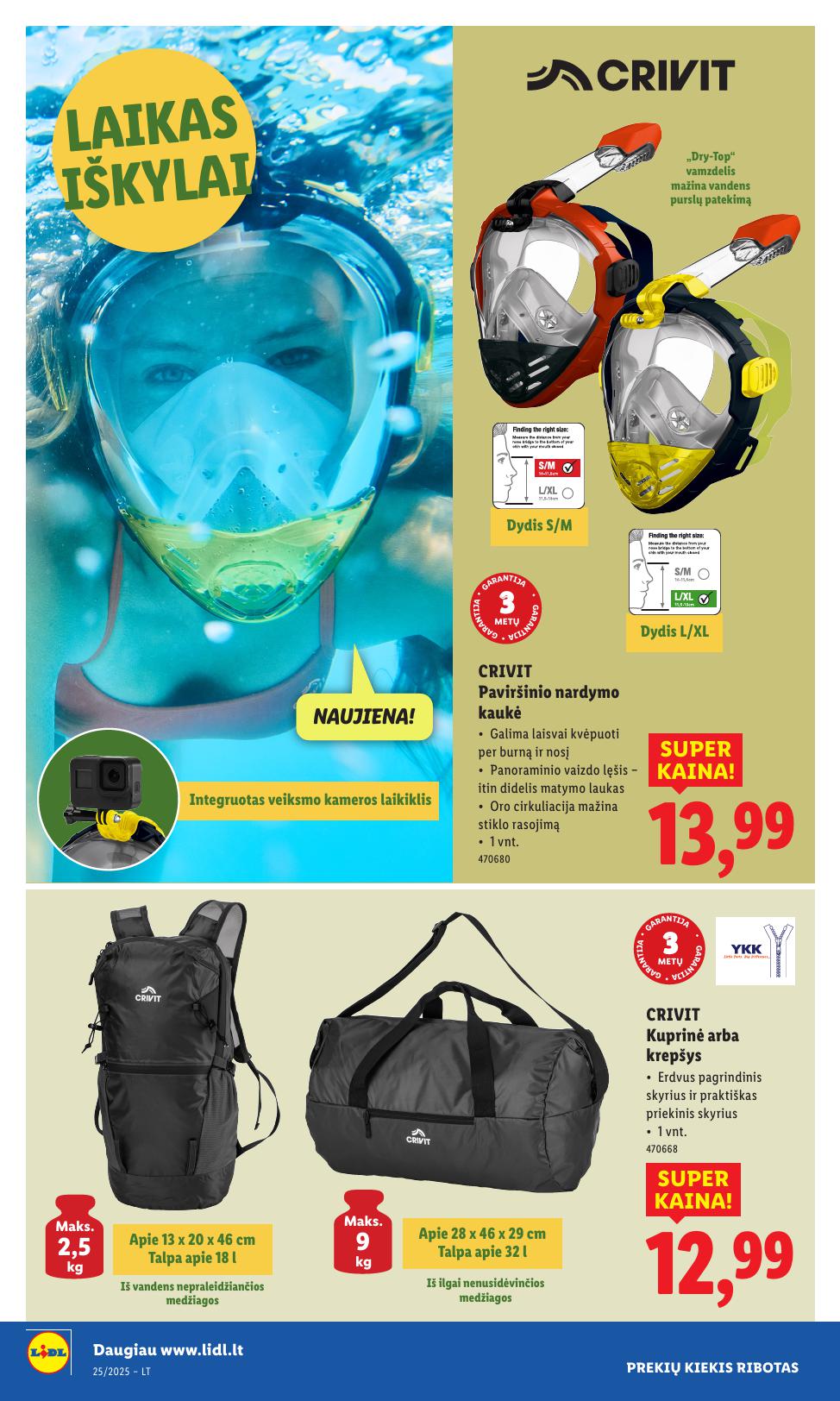 LIDL ne maisto prekių leidinys 2025.06.16 - 2025.06.22