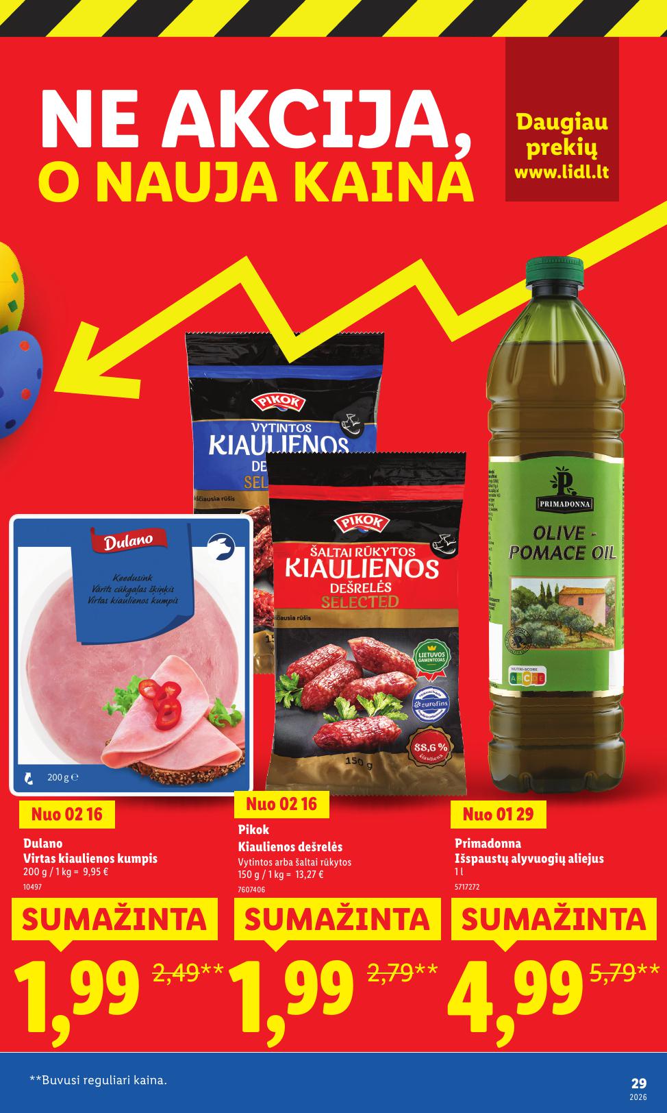 LIDL katalogas "Didysis kainų mažinimas"
