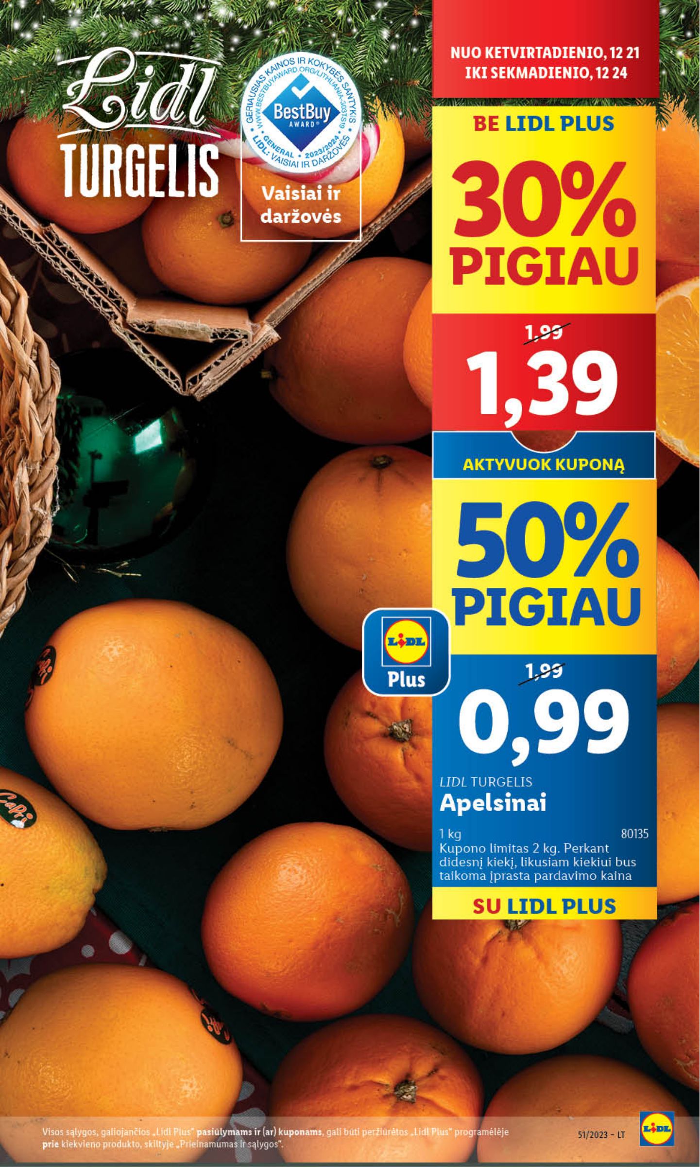 Naujausias LIDL kaininis katalogas 2023.12.18 - 2023.12.24