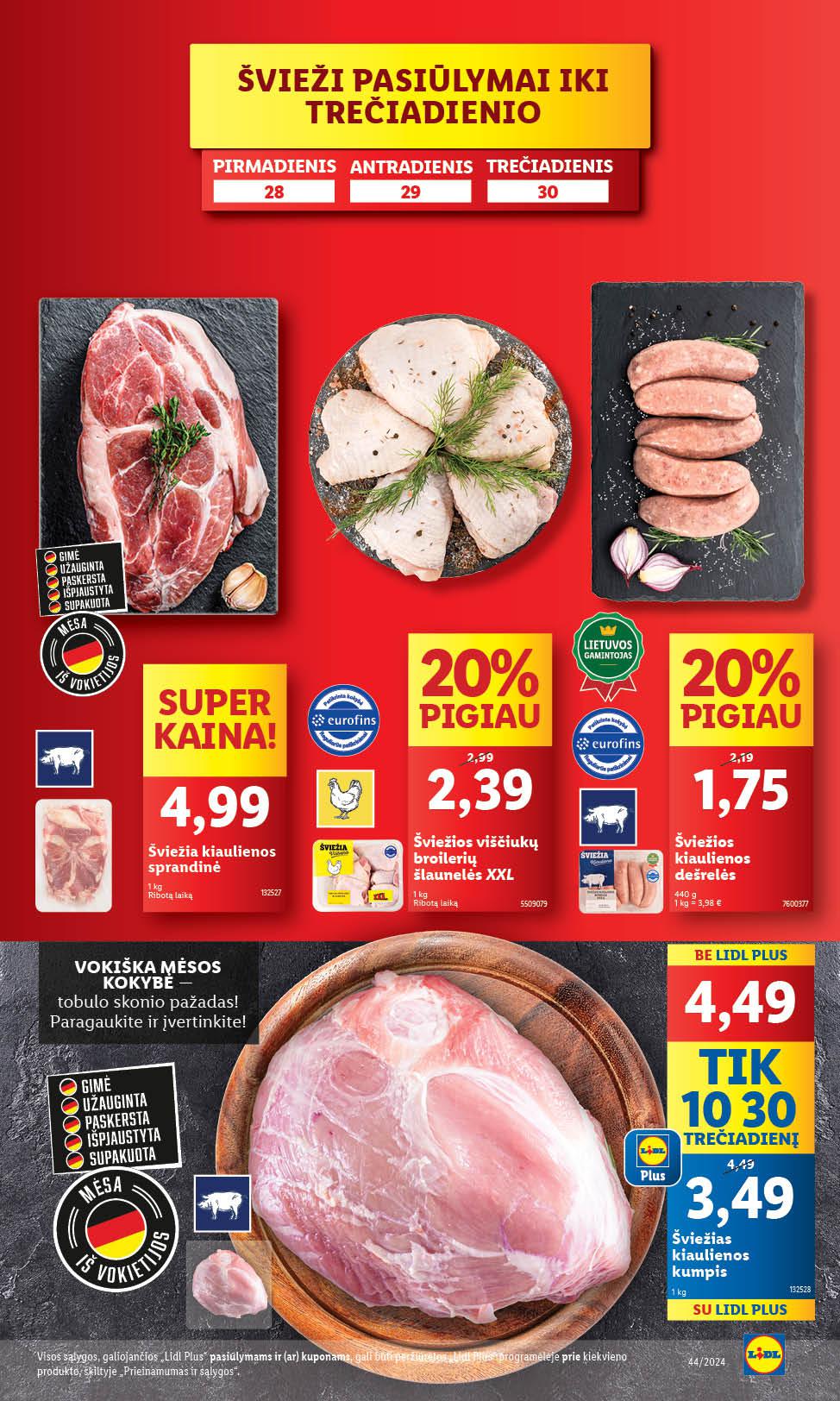 Naujausias LIDL kaininis katalogas 2024.10.28 - 2024.11.03