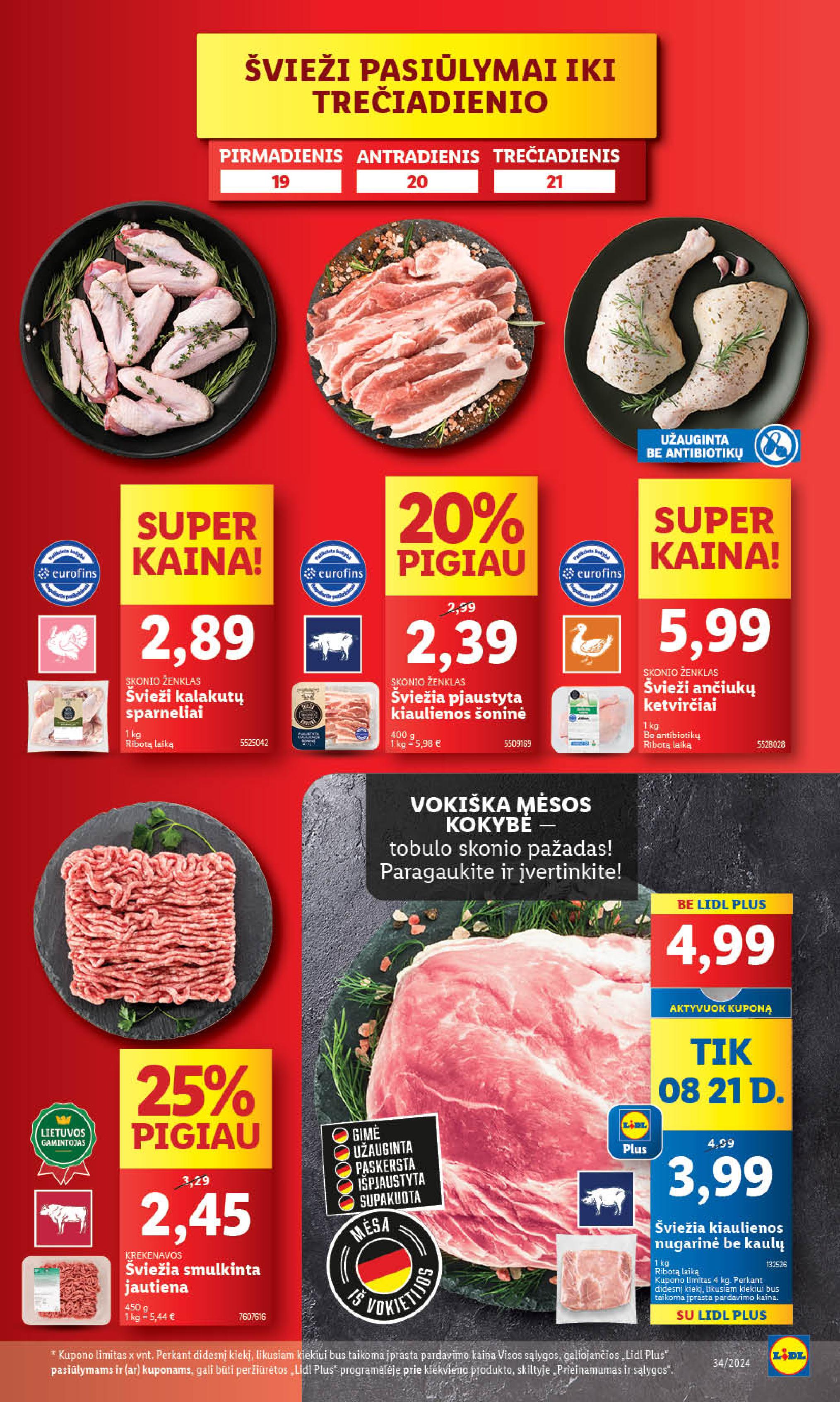 Naujausias LIDL kaininis katalogas 2024.08.19 - 2024.08.25