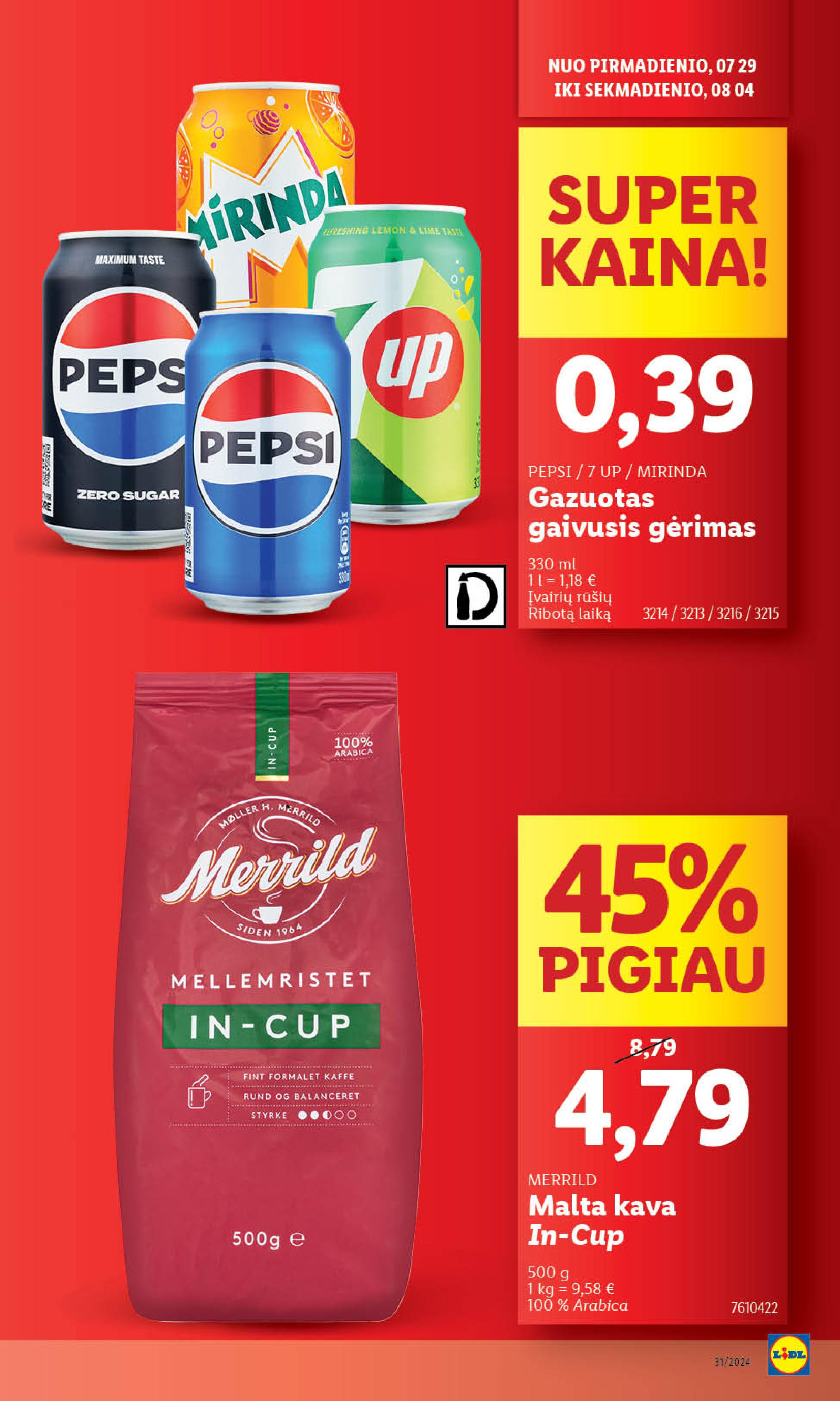 Naujausias LIDL kaininis katalogas 2024.07.29 - 2024.08.04