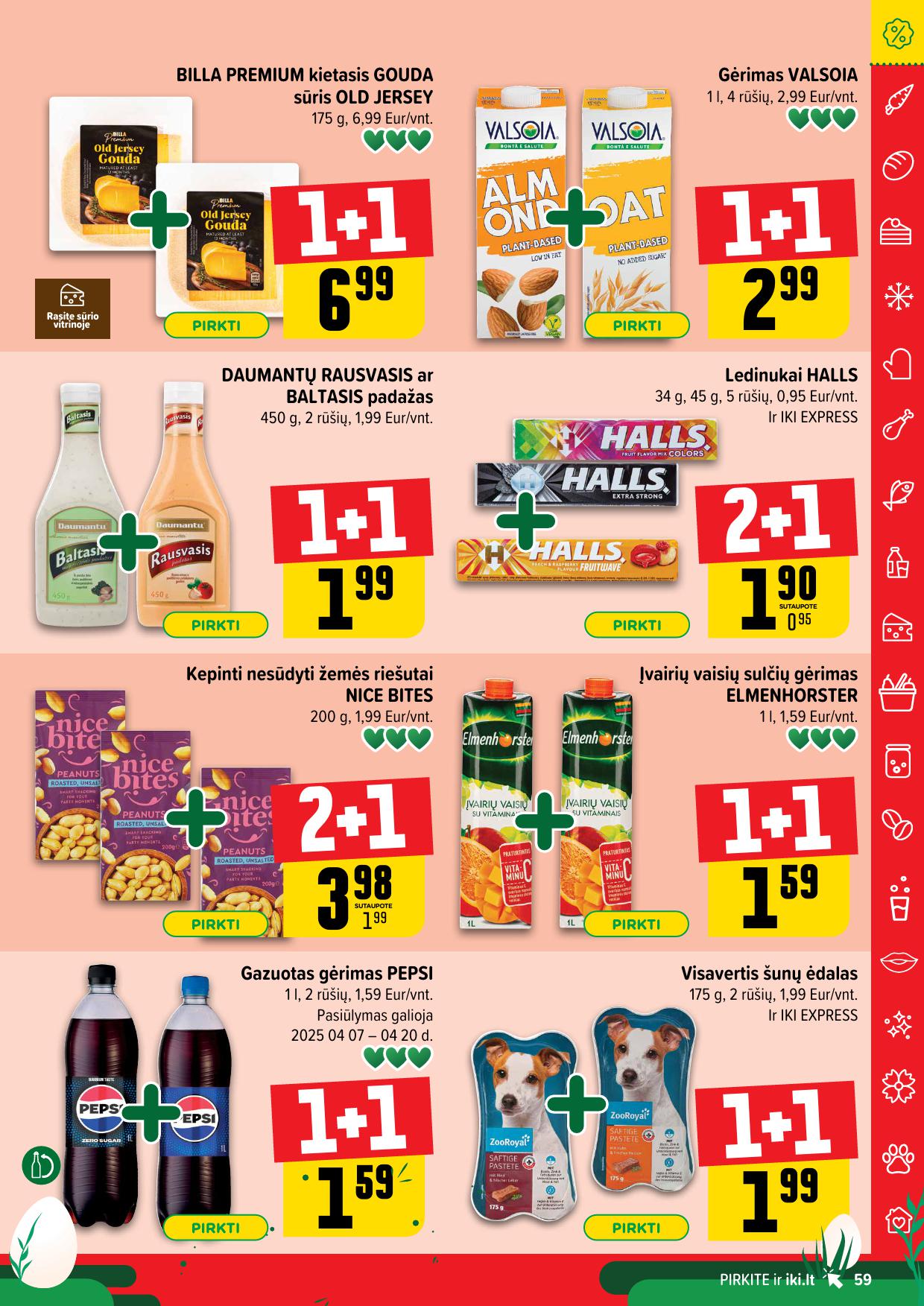 IKI SAVAITĖLĖ akcijų ir nuolaidų leidinys Nr.15 2025.04.07 - 2025.04.13
