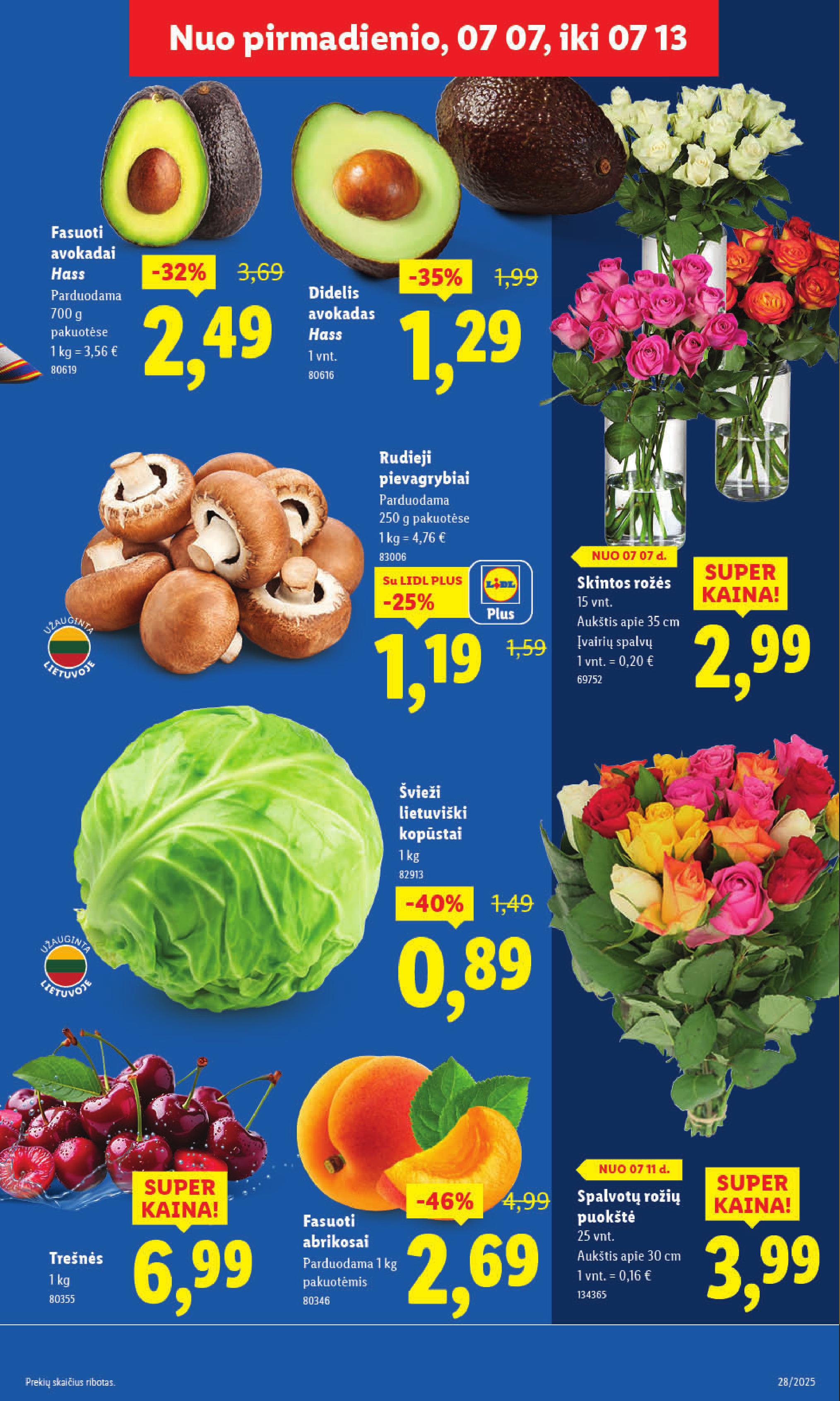 Naujausias LIDL kaininis katalogas 2025.07.07 - 2025.07.13