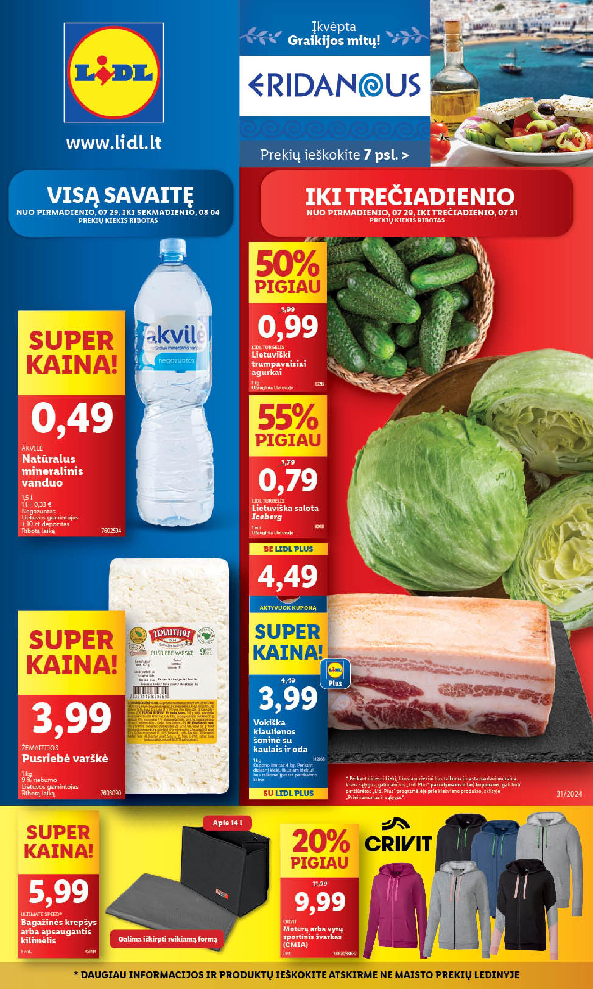 Naujausias LIDL kaininis katalogas 2024.07.29 - 2024.08.04