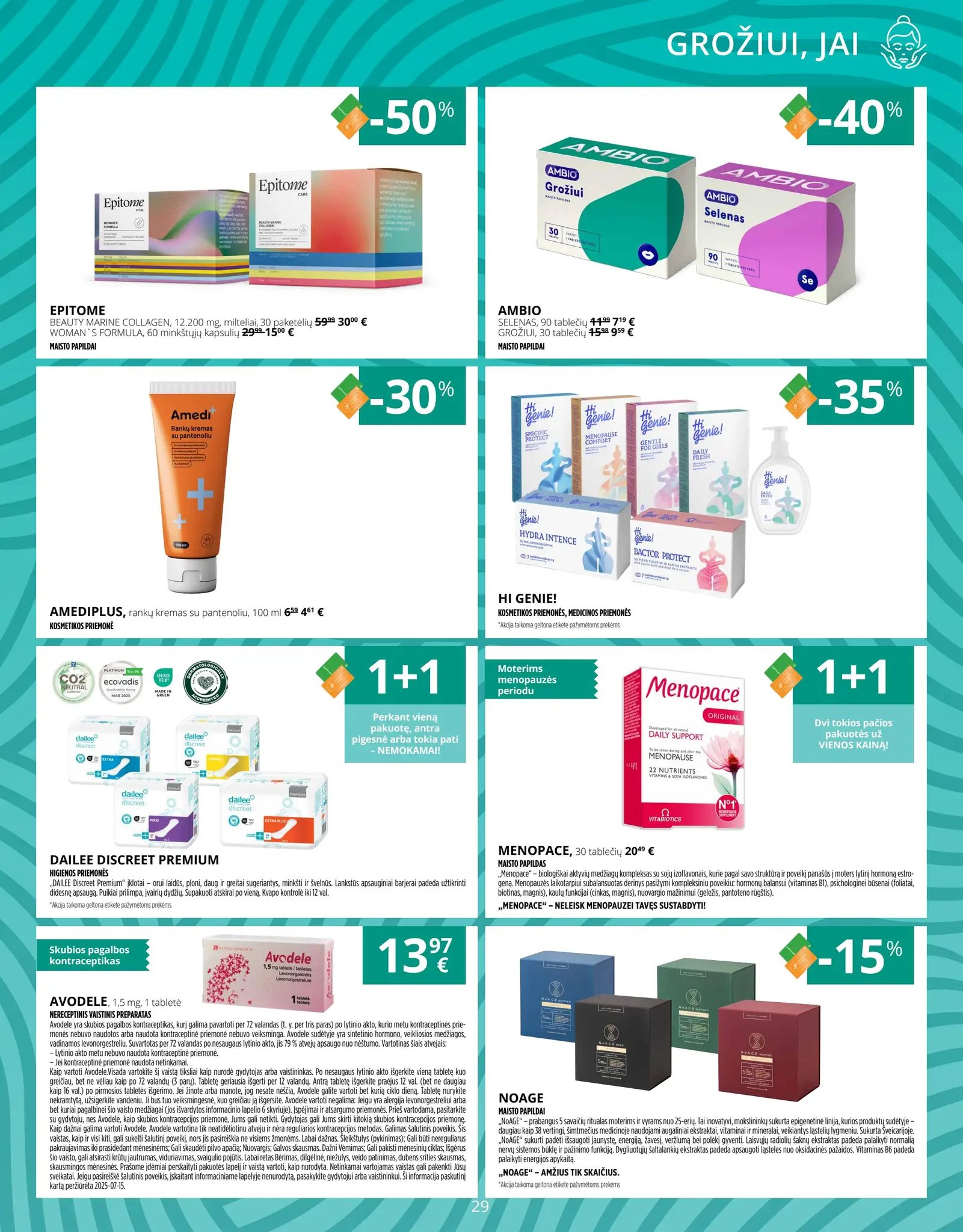 Naujas GINTARINĖS vaistinės leidinys nuo 2026.04.01 iki 2026.04.30