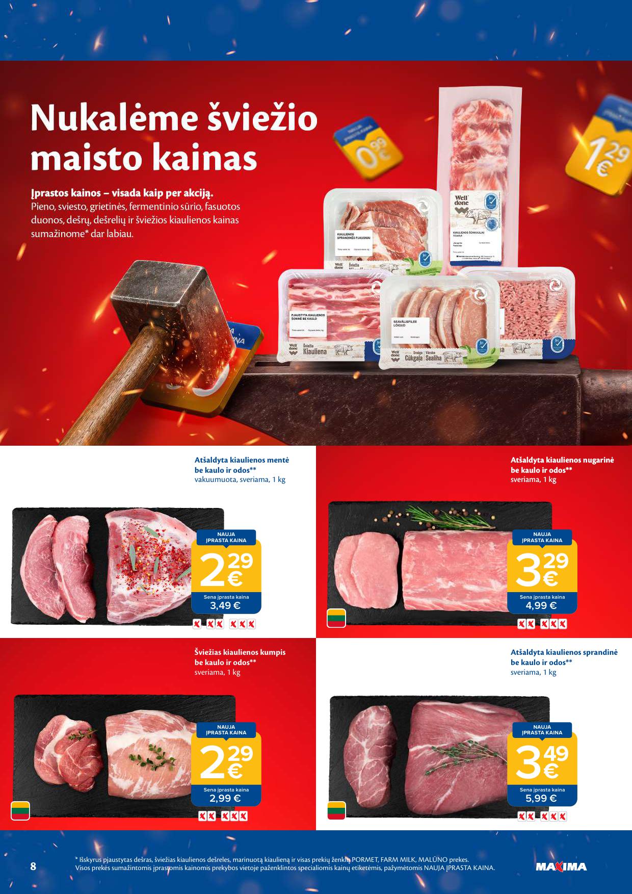 Naujausias MAXIMA kaininis katalogas 2026.08.04 - 2026.08.10