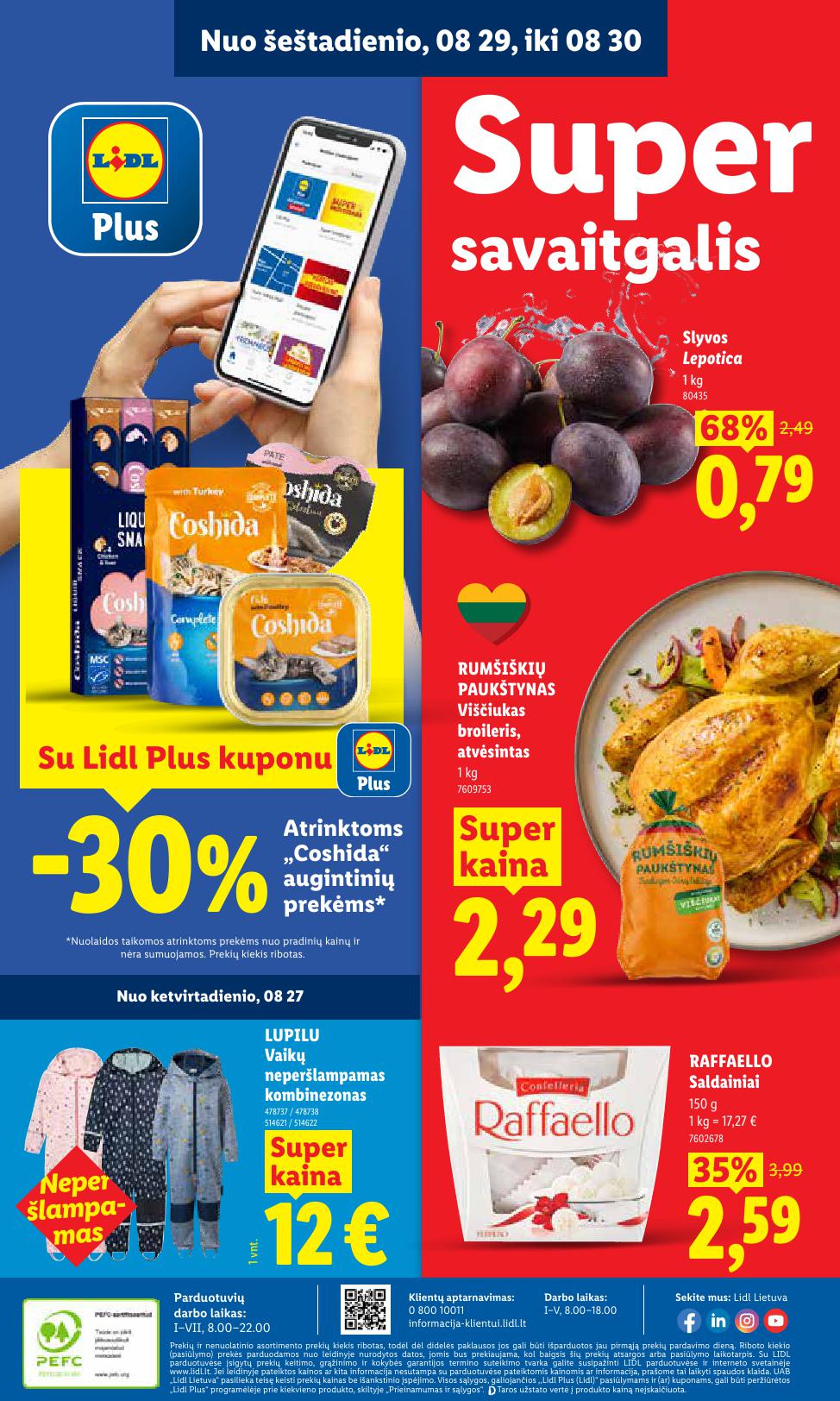 LIDL akcijų ir nuolaidų leidinys 2026.08.24 - 2026.08.30
