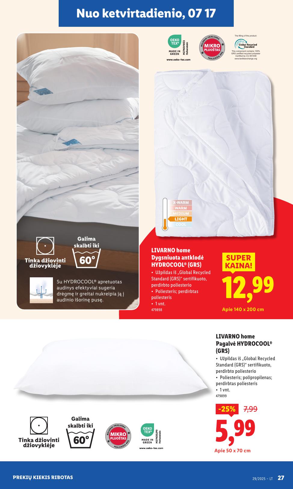LIDL ne maisto prekių leidinys 2025.07.14 - 2025.07.20