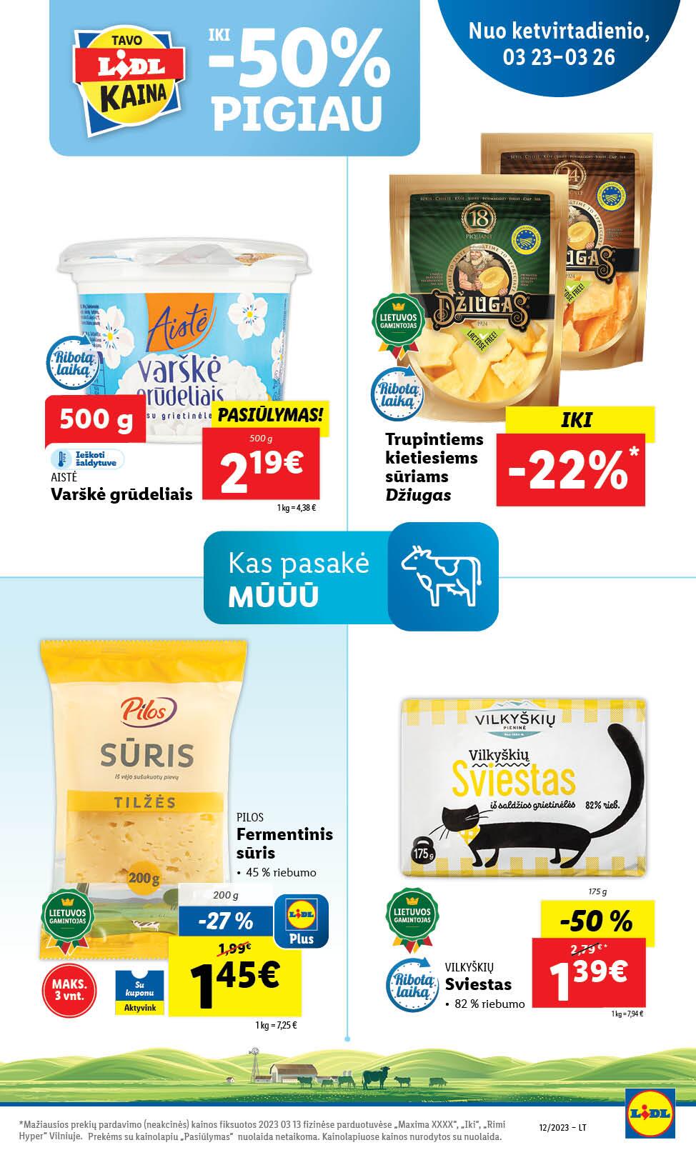 Naujausias LIDL kaininis katalogas 2023.03.20 - 2023.03.26