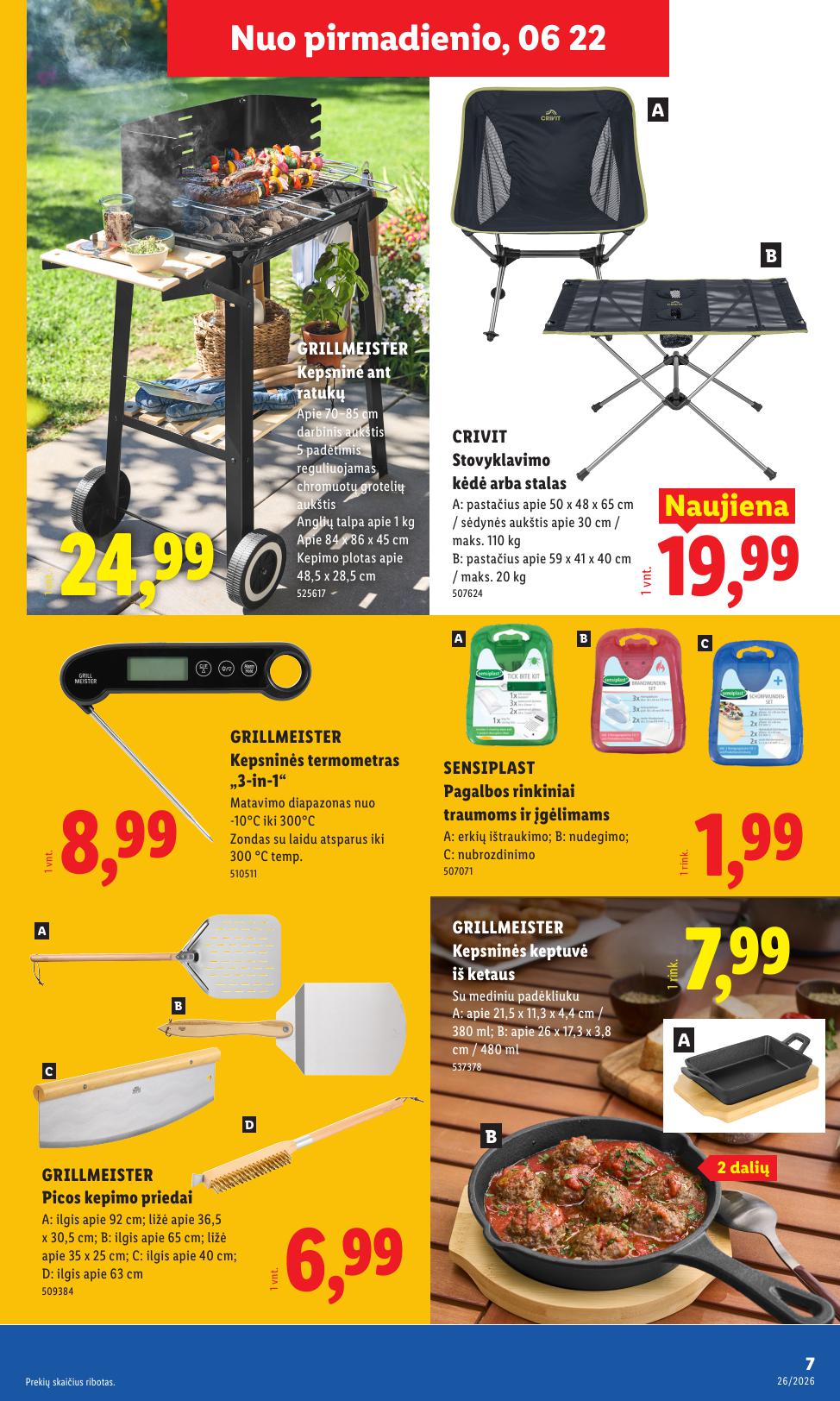 LIDL ne maisto prekių leidinys 2026.06.22 - 2026.06.28
