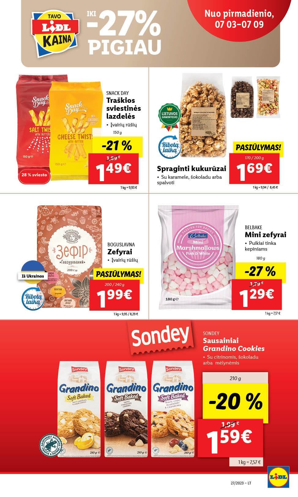 Naujausias LIDL kaininis katalogas 2023.07.03 - 2023.07.09