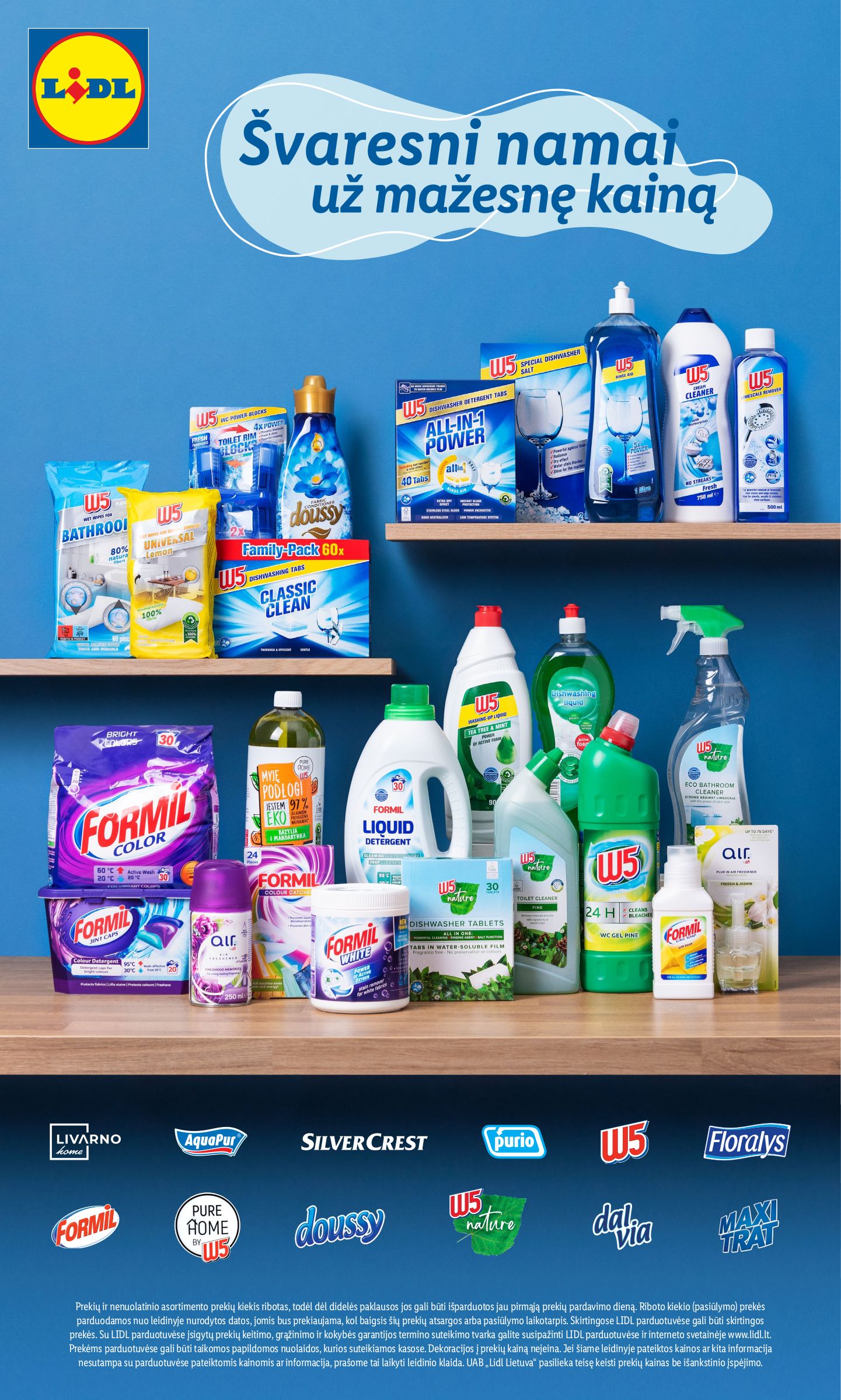 LIDL švaros prekių katalogas "Švaros festivalis" galioja nuo 2023.02.09