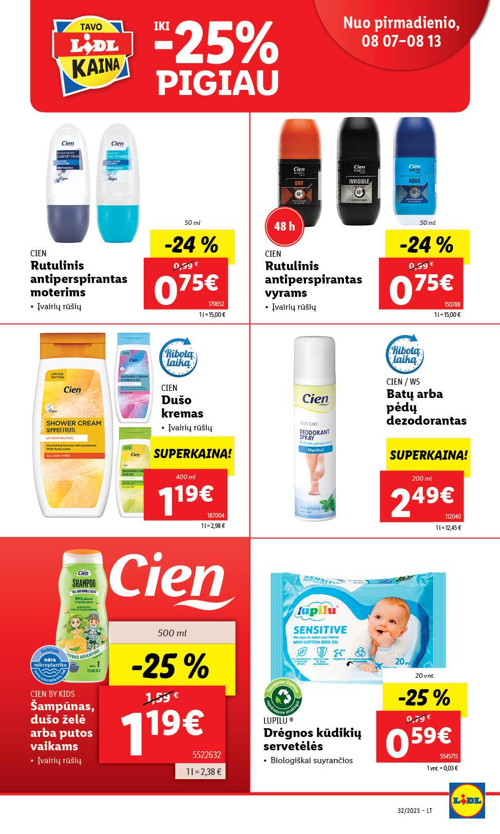 Naujausias LIDL kaininis katalogas 2023.08.07 - 2023.08.13
