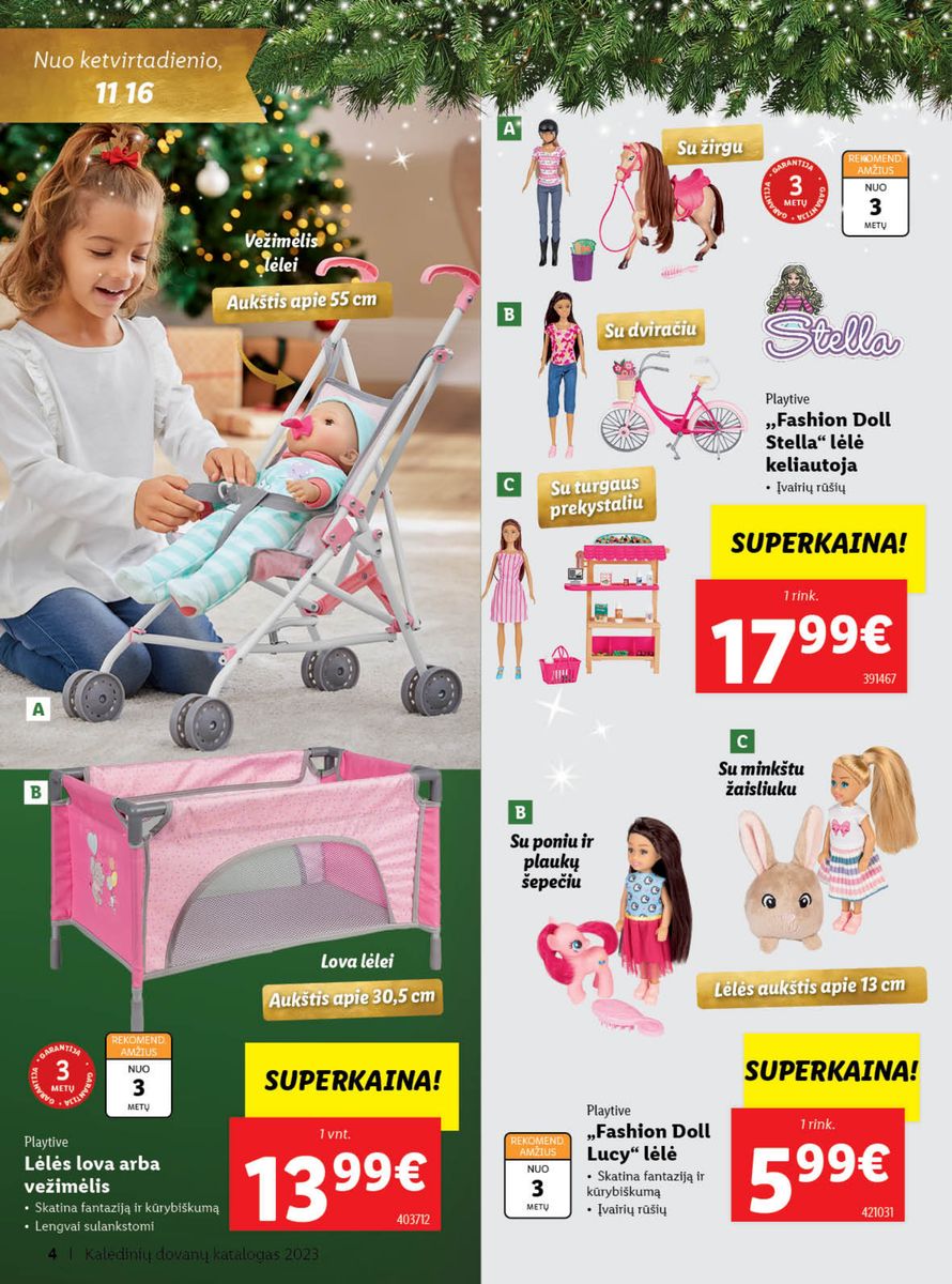 LIDL Kalėdinių dovanų katalogas "Sukurkime Kalėdų stebuklą"
