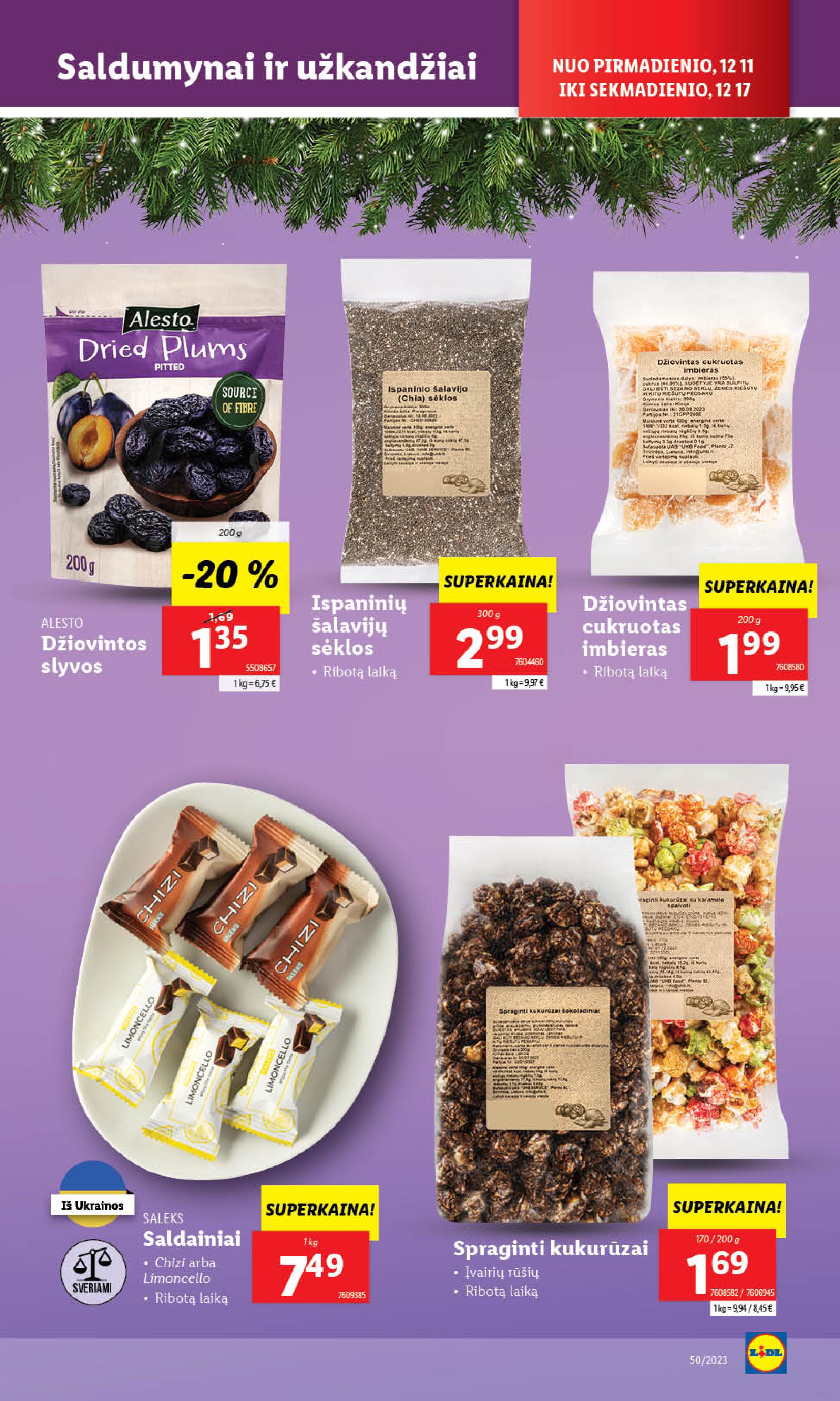 Naujausias LIDL kaininis katalogas 2023.12.11 - 2023.12.17