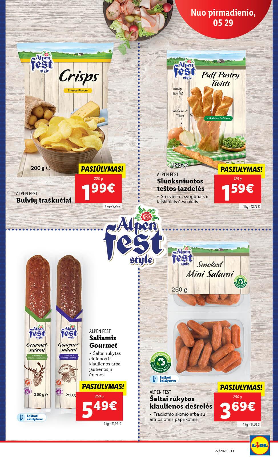 Naujausias LIDL kaininis katalogas 2023.05.29 - 2023.06.04