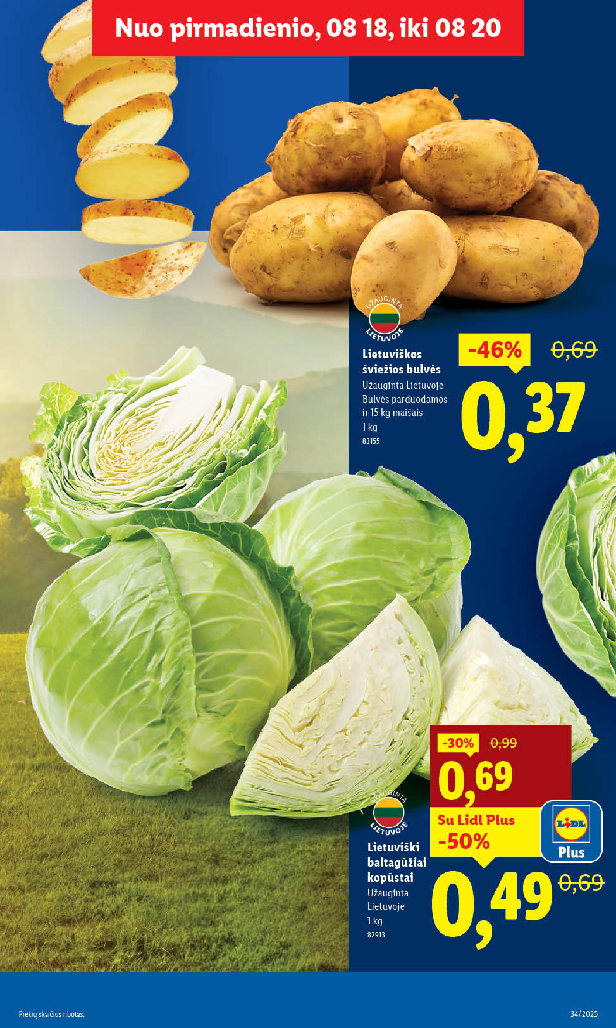 Naujausias LIDL kaininis katalogas 2025.08.18 - 2025.08.24