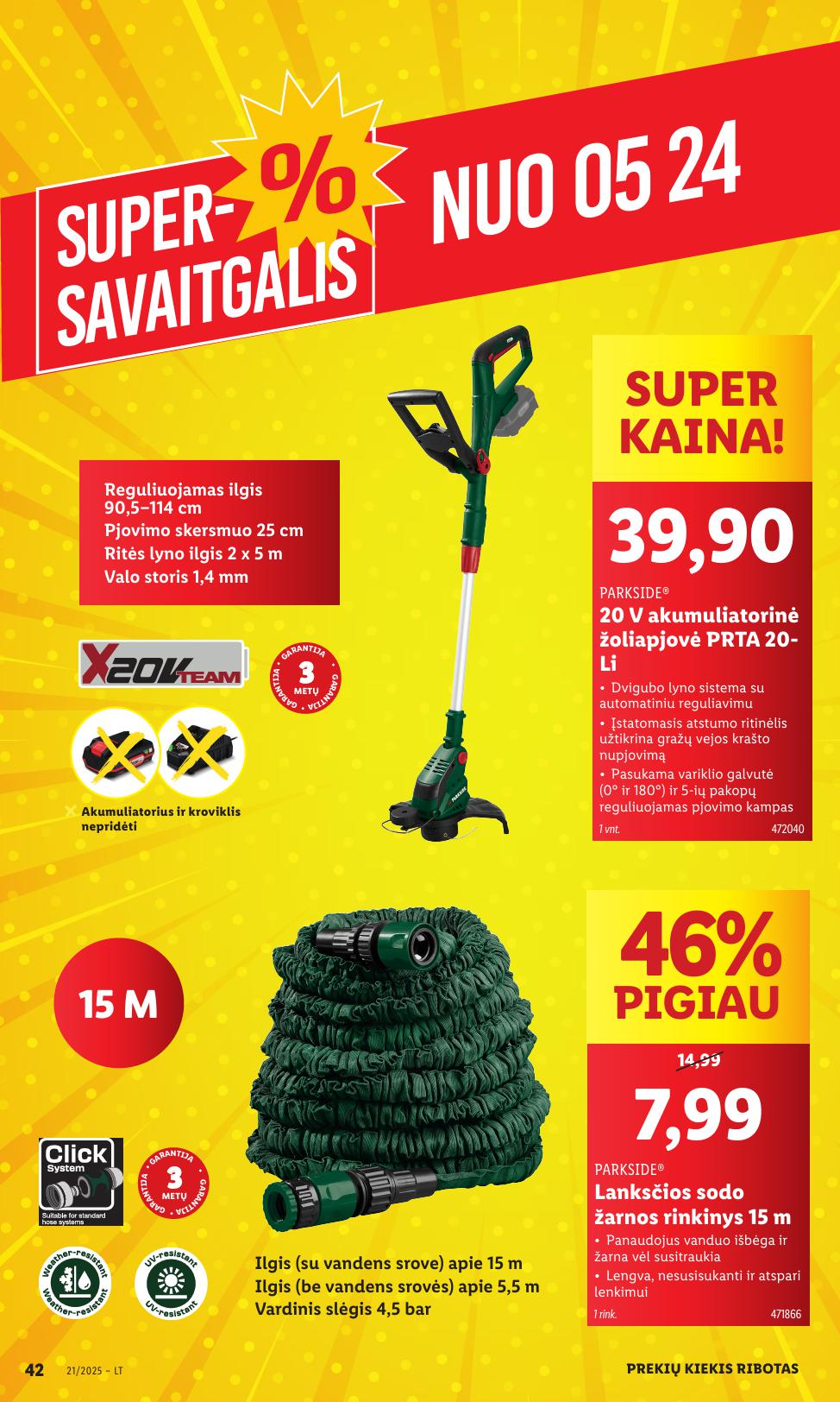 LIDL ne maisto prekių leidinys 2025.05.19 - 2025.05.25