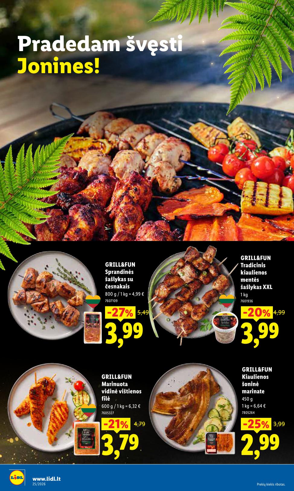 Naujausias LIDL kaininis katalogas 2026.06.15 - 2026.06.21
