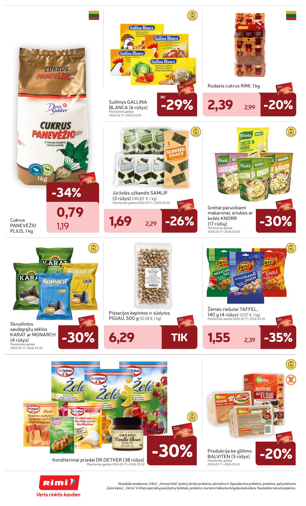 Naujausias RIMI kaininis katalogas 2026.02.24 - 2026.03.02