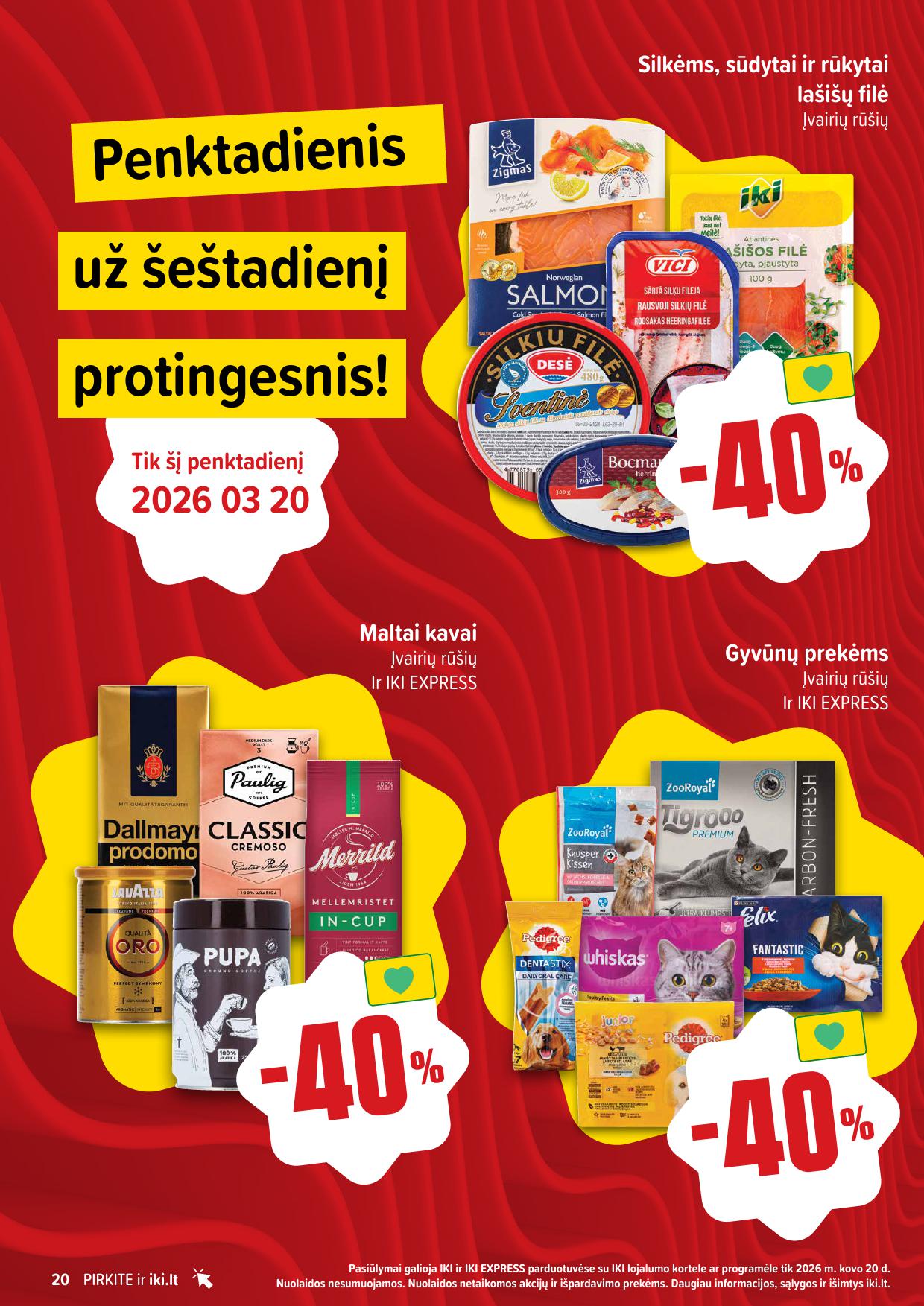 Naujausias IKI kaininis katalogas 2026.03.16 - 2026.03.22