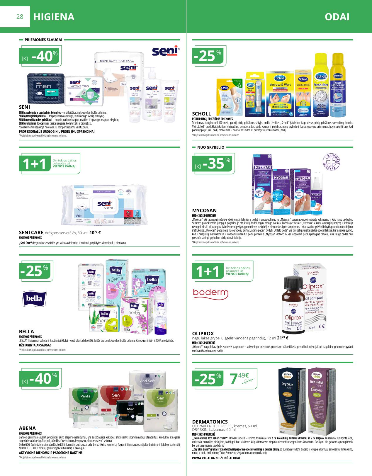 NORFOS vaistinės akcijų ir nuolaidų leidinys 2026.03.01 - 2026.03.31