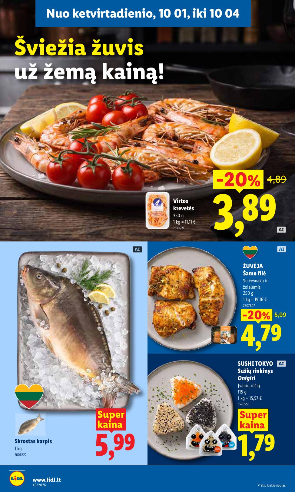 Naujausias LIDL kaininis katalogas 2026.09.28 - 2026.10.04