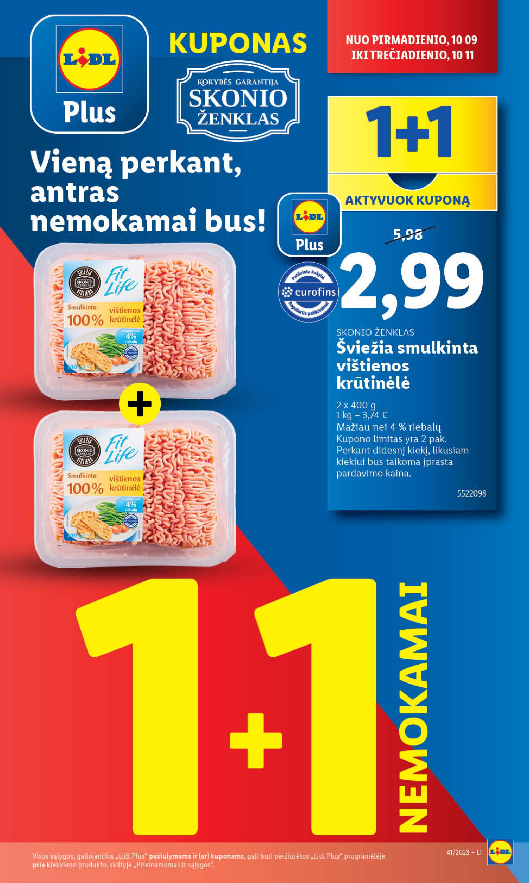 Naujausias LIDL kaininis katalogas 2023.10.09 - 2023.10.15