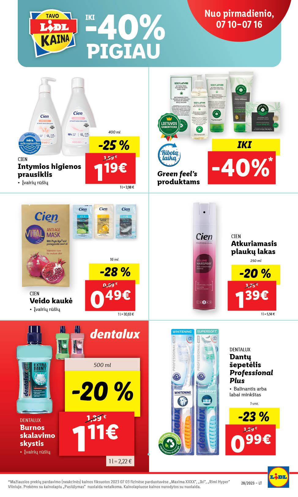 Naujausias LIDL kaininis katalogas 2023.07.10 - 2023.07.16