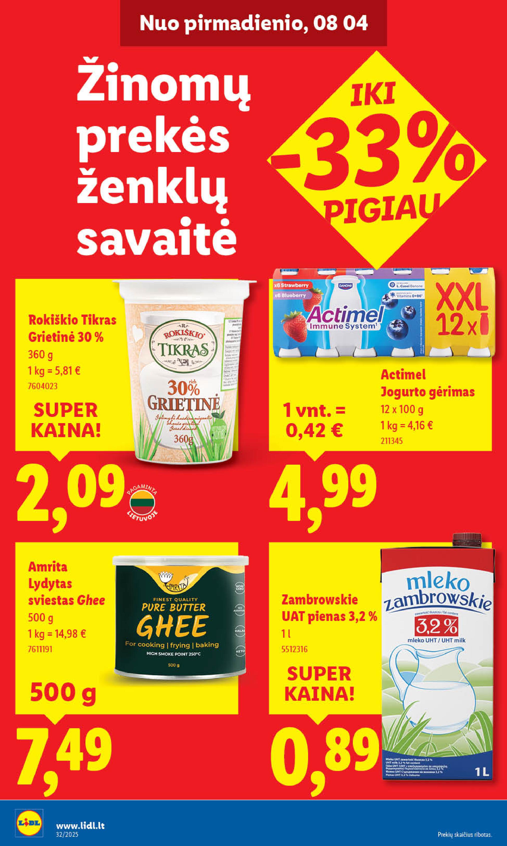 Naujausias LIDL kaininis katalogas 2025.08.04 - 2025.08.10