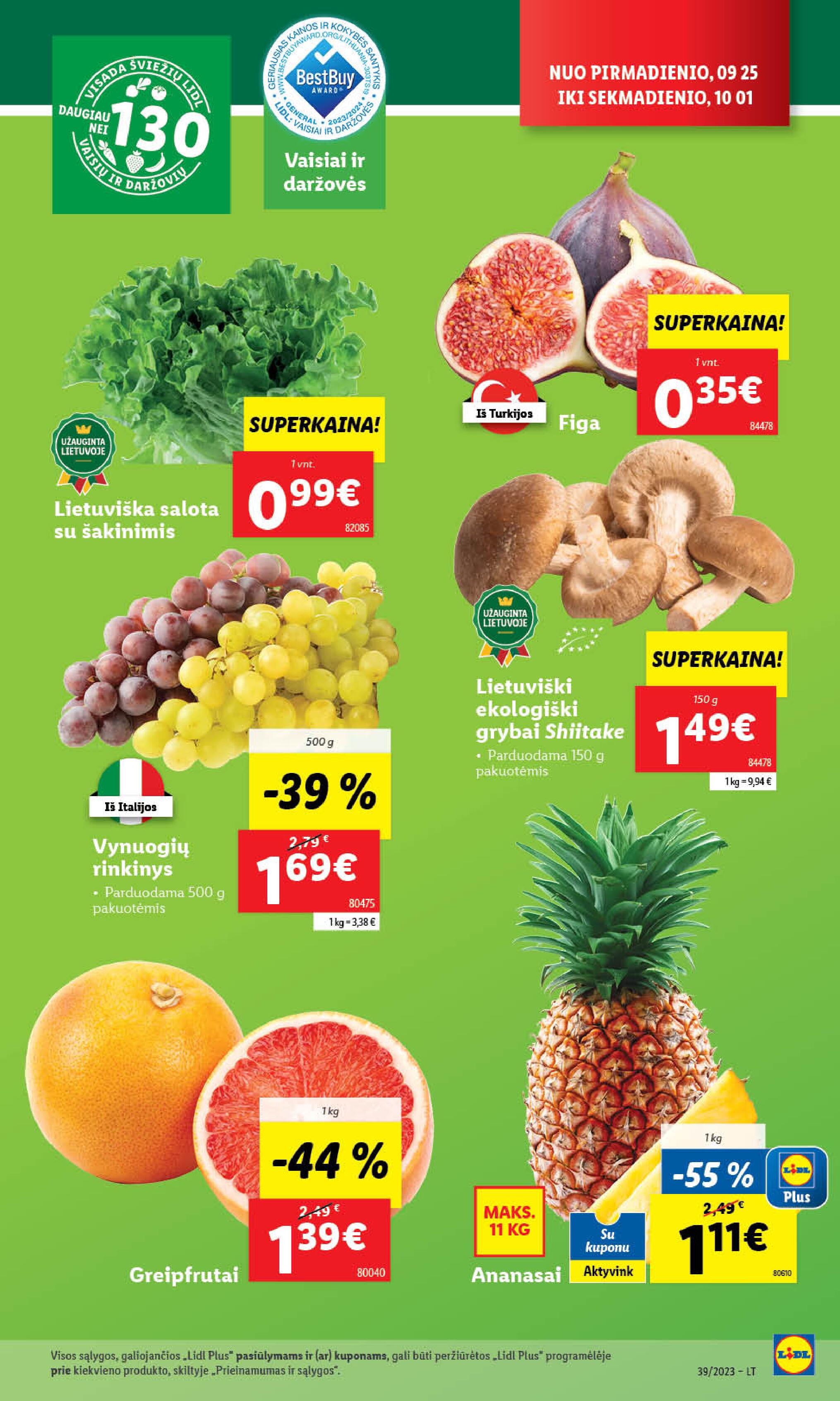 Naujausias LIDL kaininis katalogas 2023.09.25 - 2023.10.01