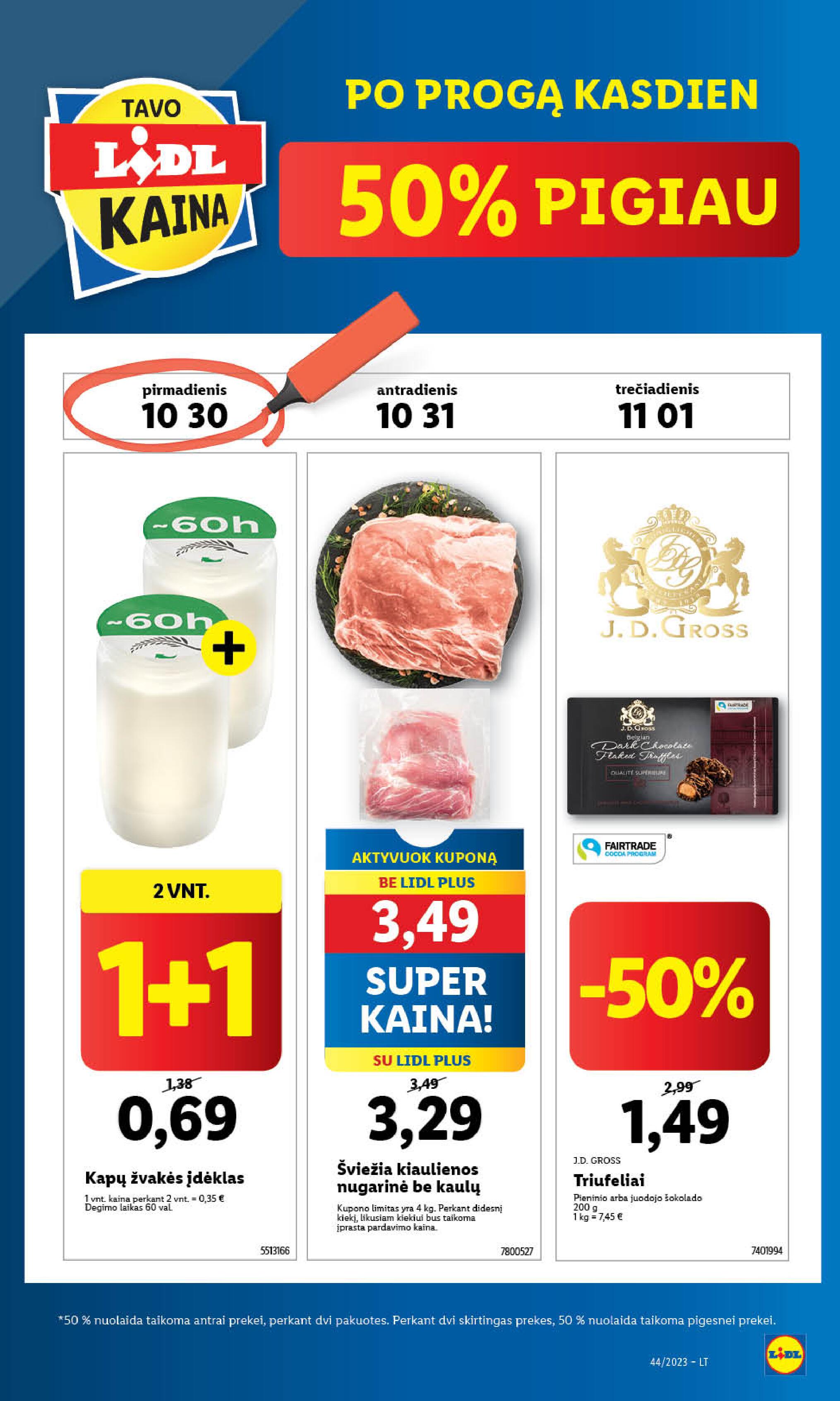 Naujausias LIDL kaininis katalogas 2023.10.30 - 2023.11.05