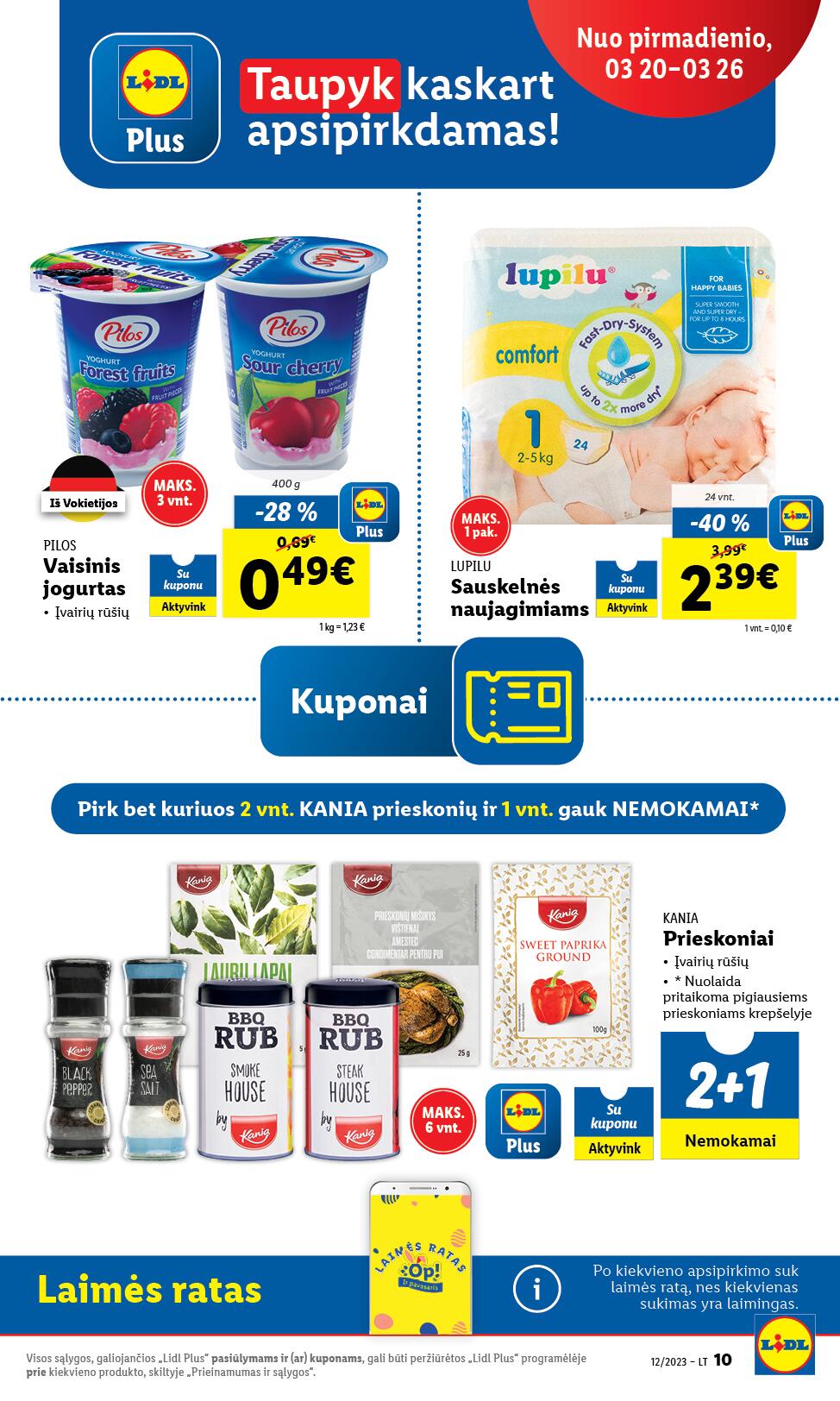LIDL akcijų ir nuolaidų leidinys 2023.03.20 - 2023.03.26