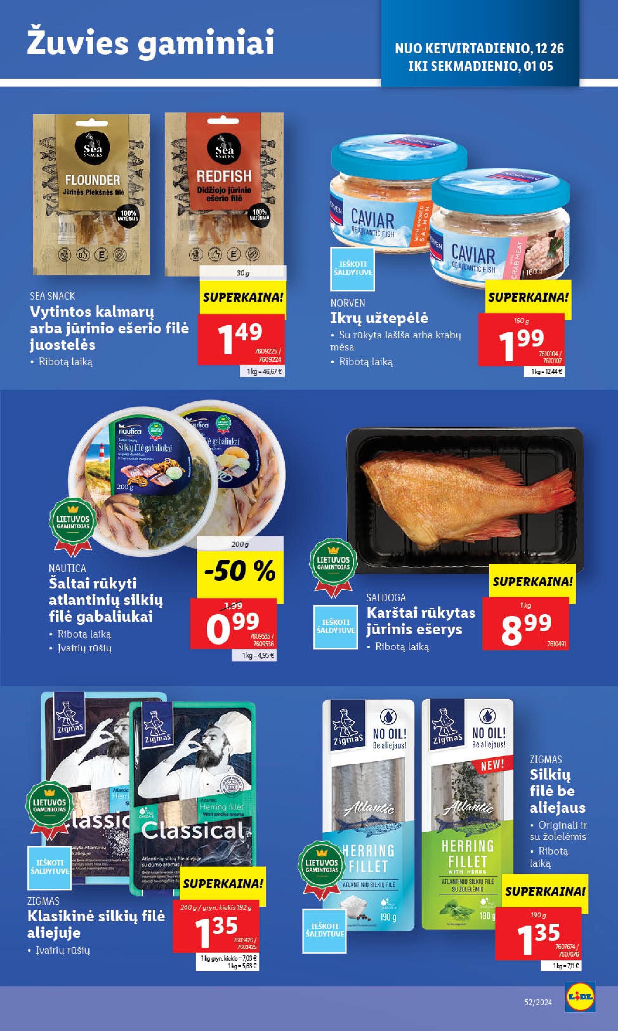 Naujausias LIDL kaininis katalogas 2024.12.26 - 2025.01.05