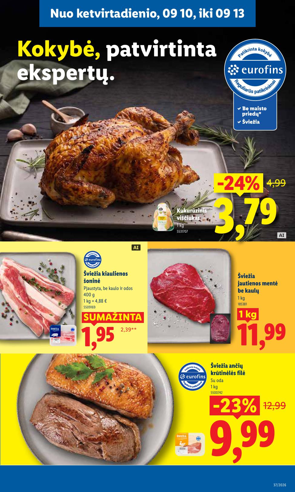 Naujausias LIDL kaininis katalogas 2026.09.07 - 2026.09.13